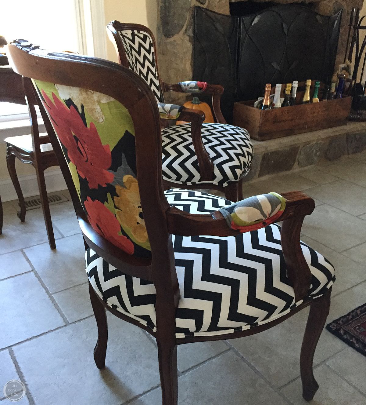 Open Arm Chairs Reupholstered Mullica Hill NJ
