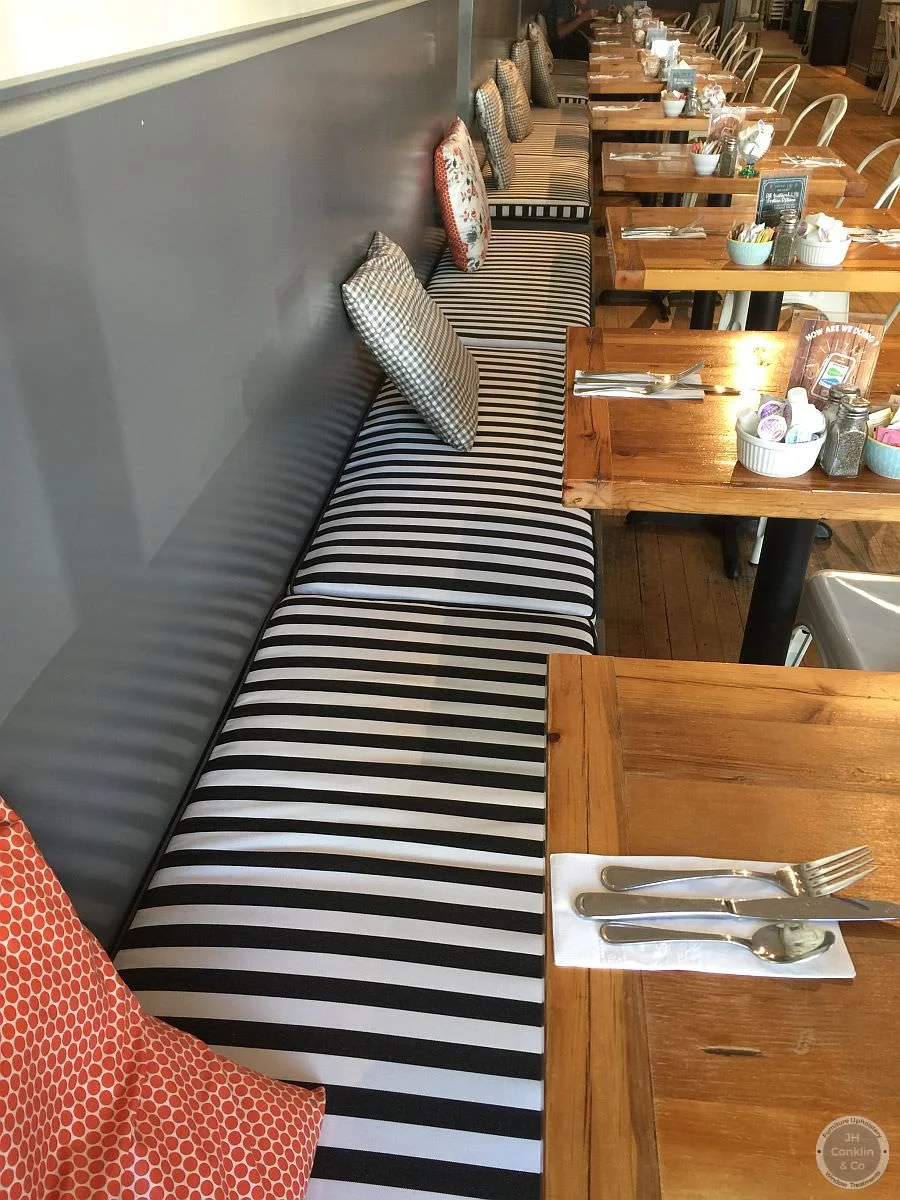 Upgraded Booth Cushions