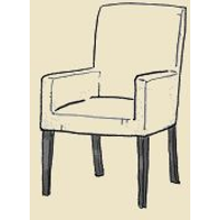 dining club chair upholstered