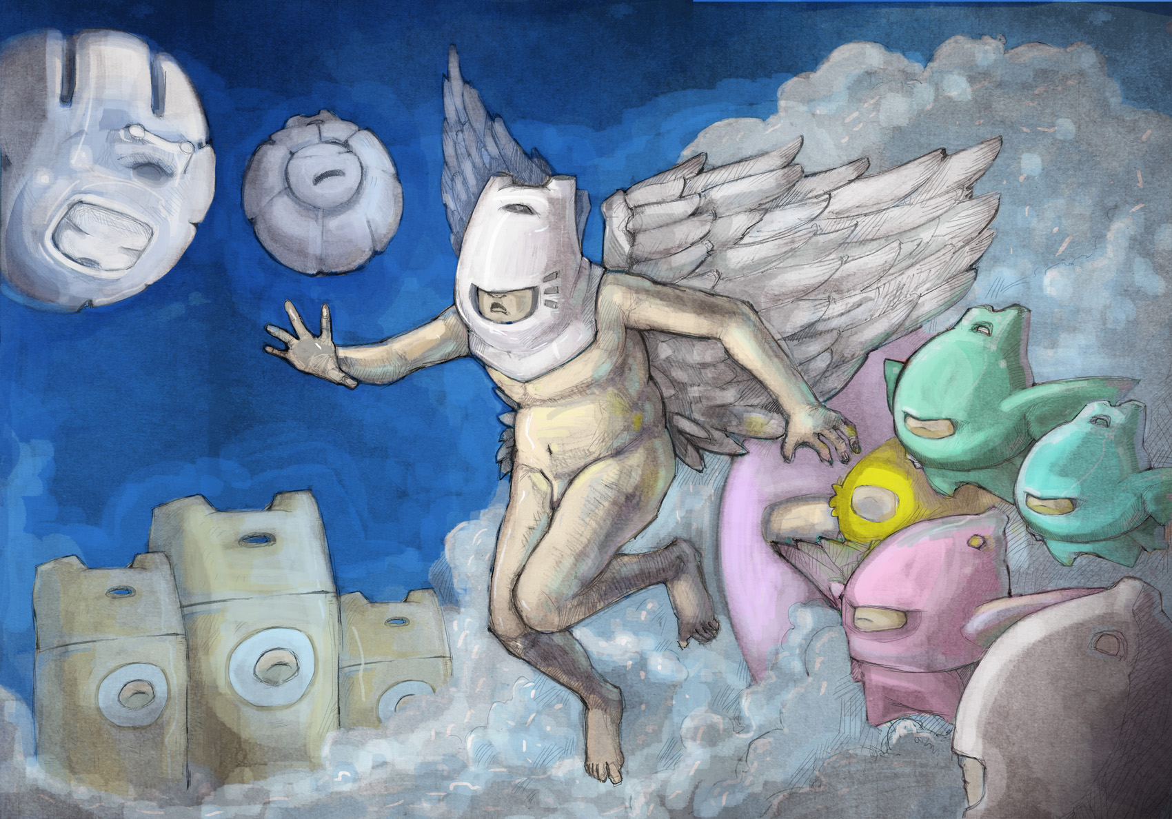 The Chase. Limited edition print.