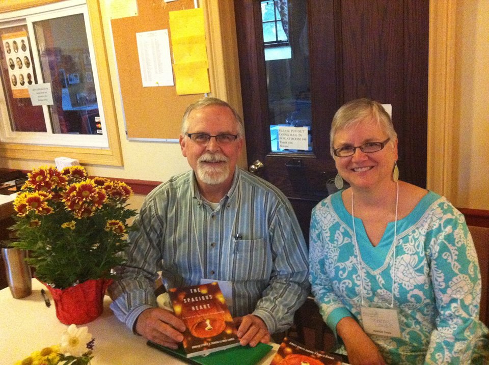 Don and sister Sharon at book signing for their book A SPACIOUS HEART