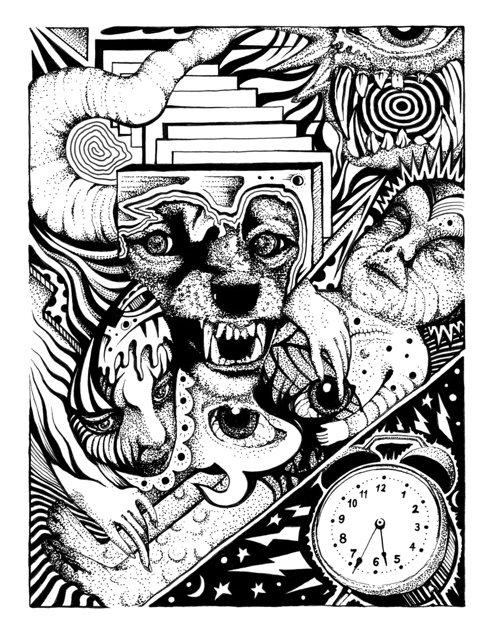 pen and ink on bristol 8.5" x 11" 2014
