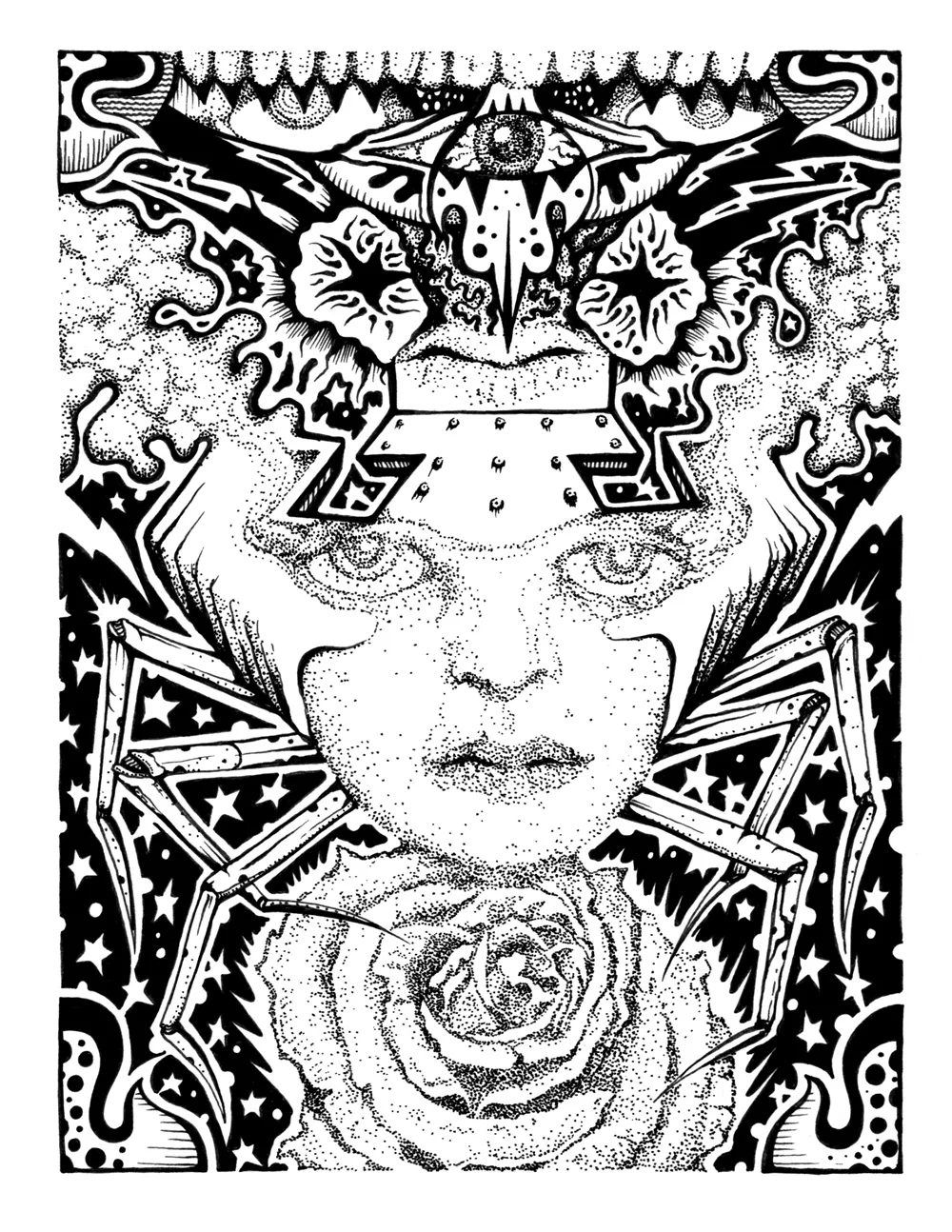 pen and ink on bristol 8.5" x 11" 2014