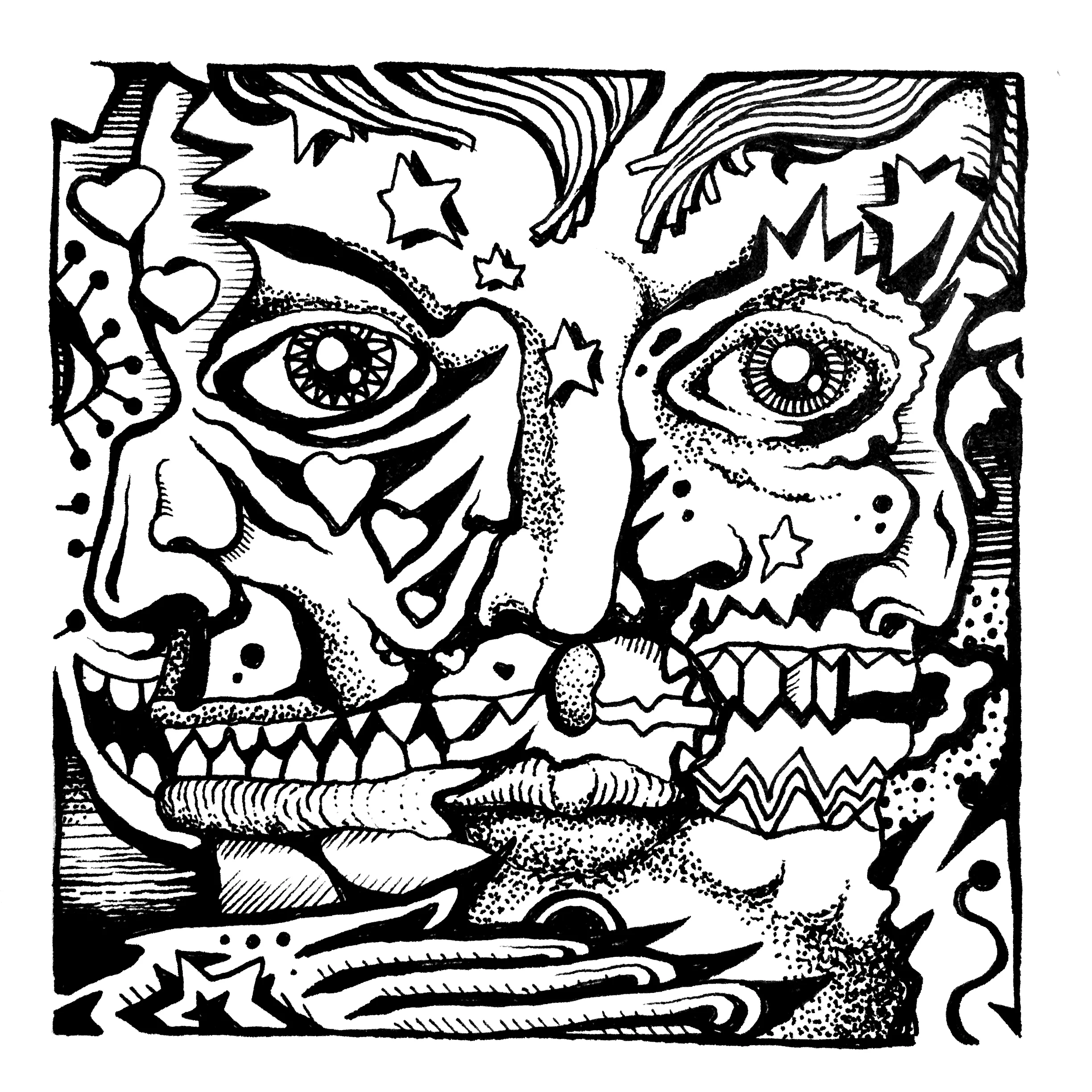 pen and ink 4.5x4.5" 2016