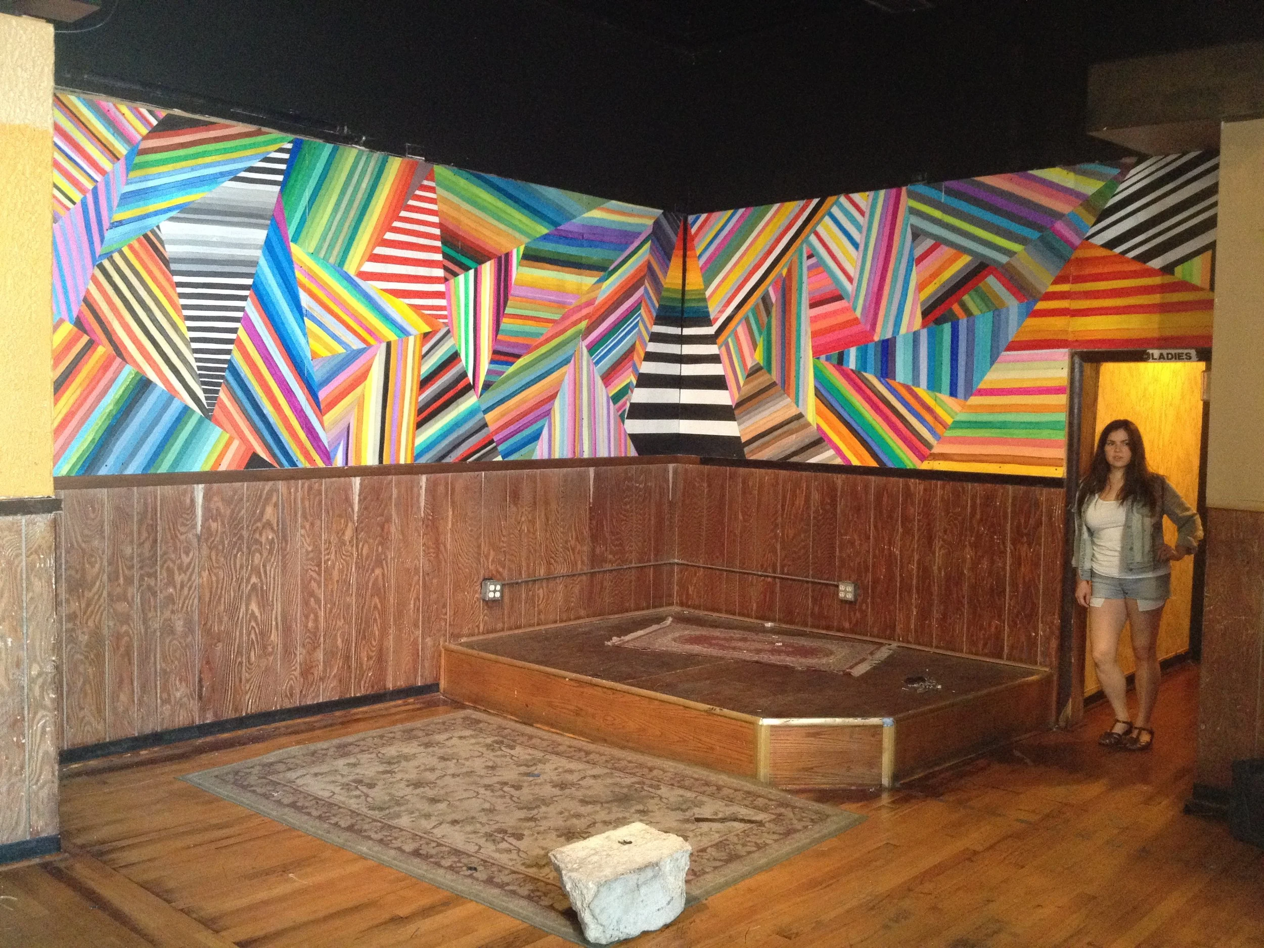  Crown Tap Mural (renovated and removed)  Mac Blackout/Alison McKenzie collaboration  2012 
