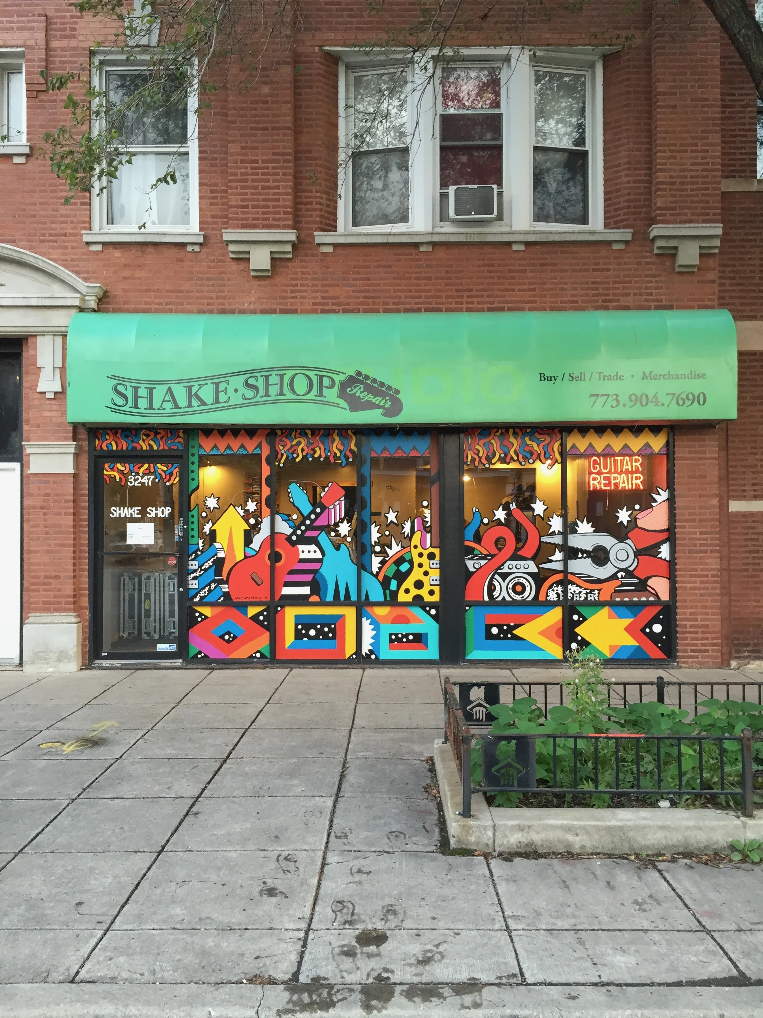 Shake Shop Mural 3247 Fullerton Ave. Chicago 2016