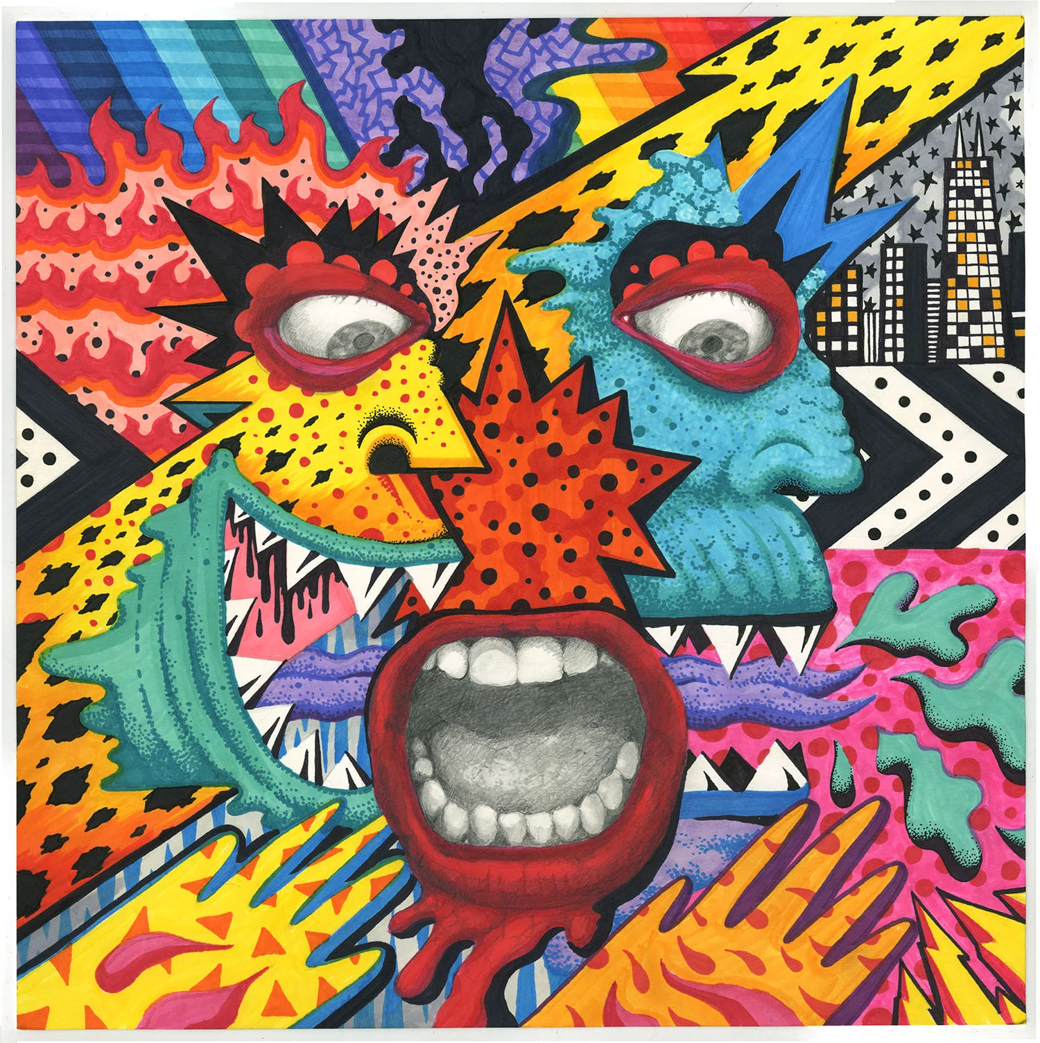 Silent Scream 14x14" 2016