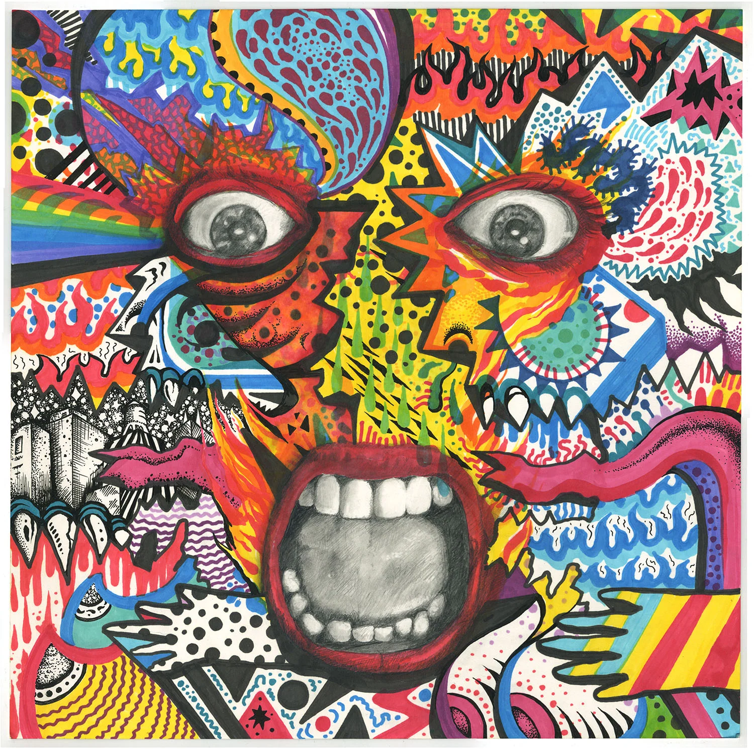 Silent Scream 14x14" 2016