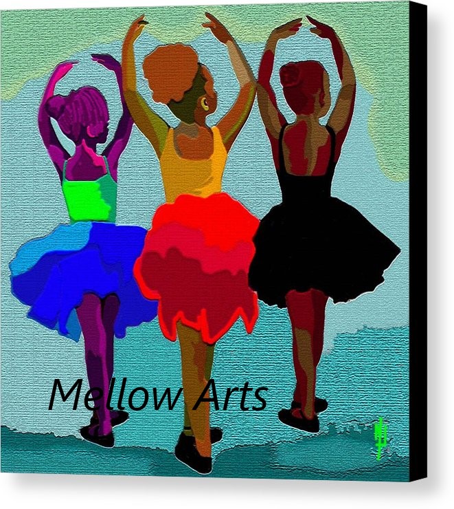 digital art of African American ballerinas by Mellow Arts