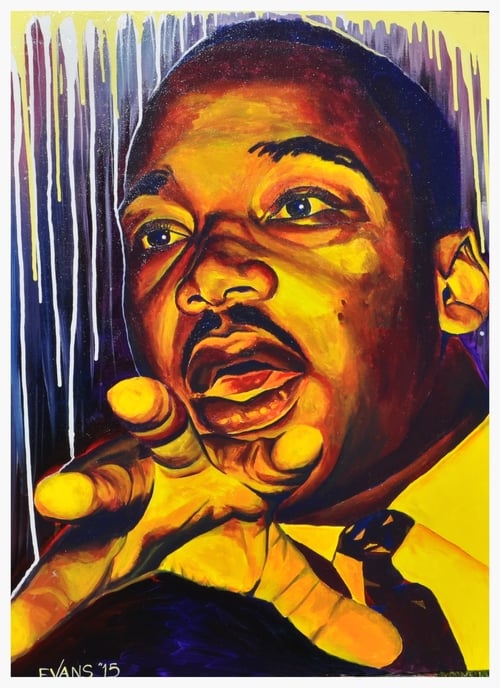 painting of Dr. Martin Luther King, Jr. by artist Chris Evans