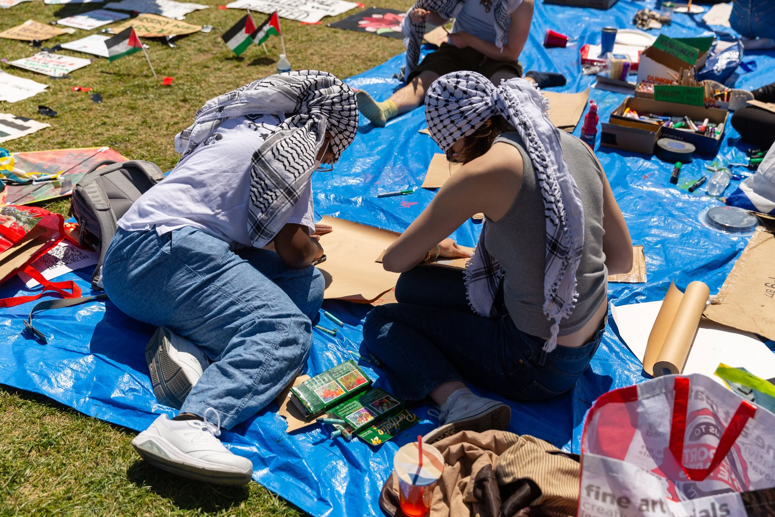 Columbia University Gaza Solidarity Encampment Student Protests, April 2024