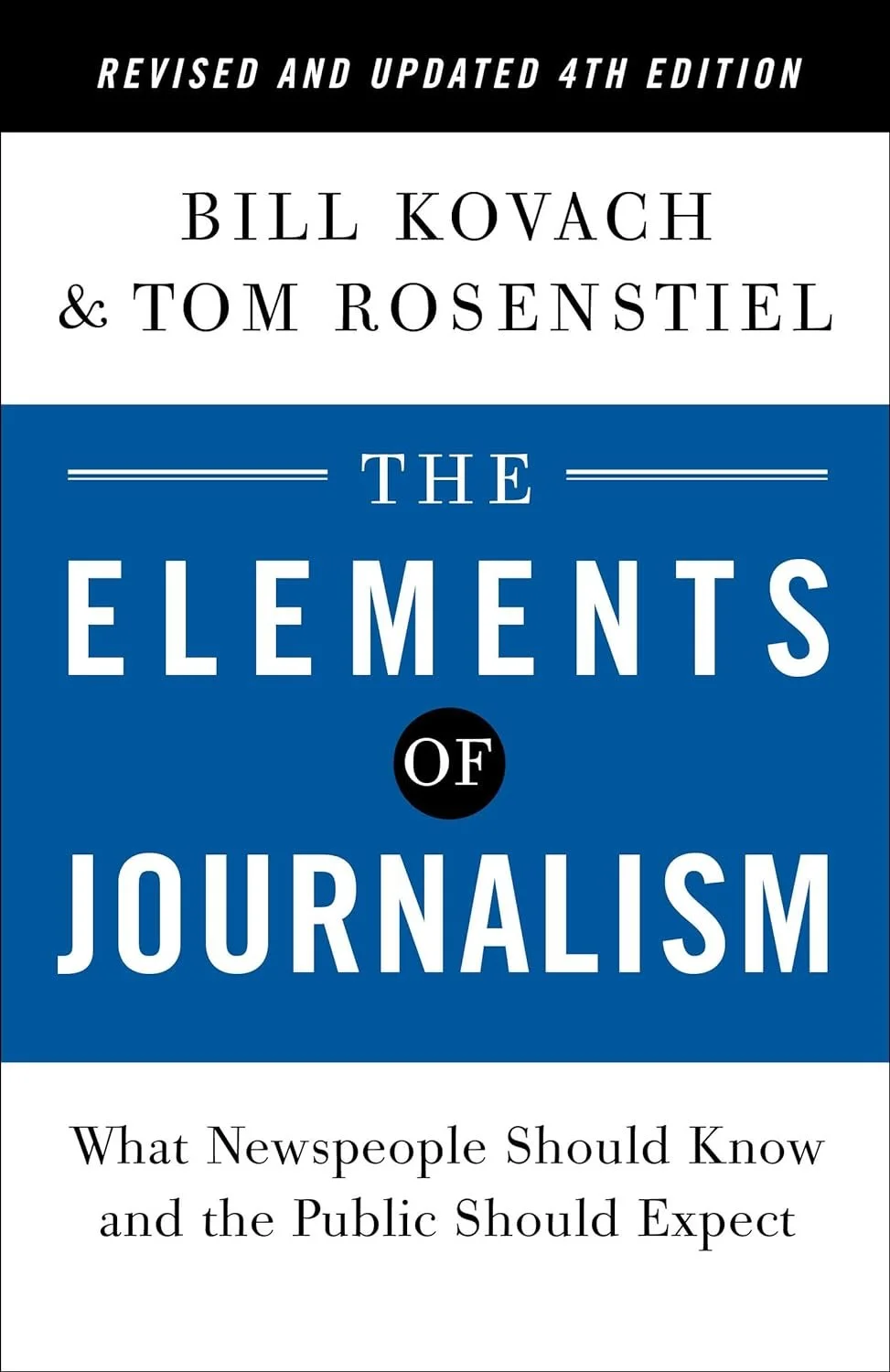 The Elements of Journalism Book Cover