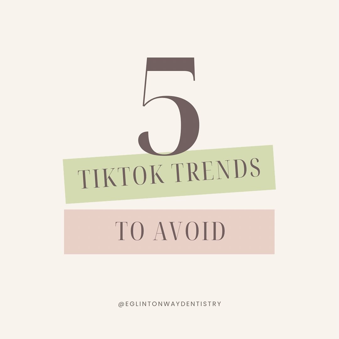 ❌ TikTok trends we should all avoid ❌

Instead, contact us, and we will be more than happy to help you! 

📞416-483-5956
💌smile@eglintonwaydentistry.ca

.
.
.
.
.
.

 #toptorontodentist#torontodental #dentistry #toronto #selfcare #oralhealth #smile 