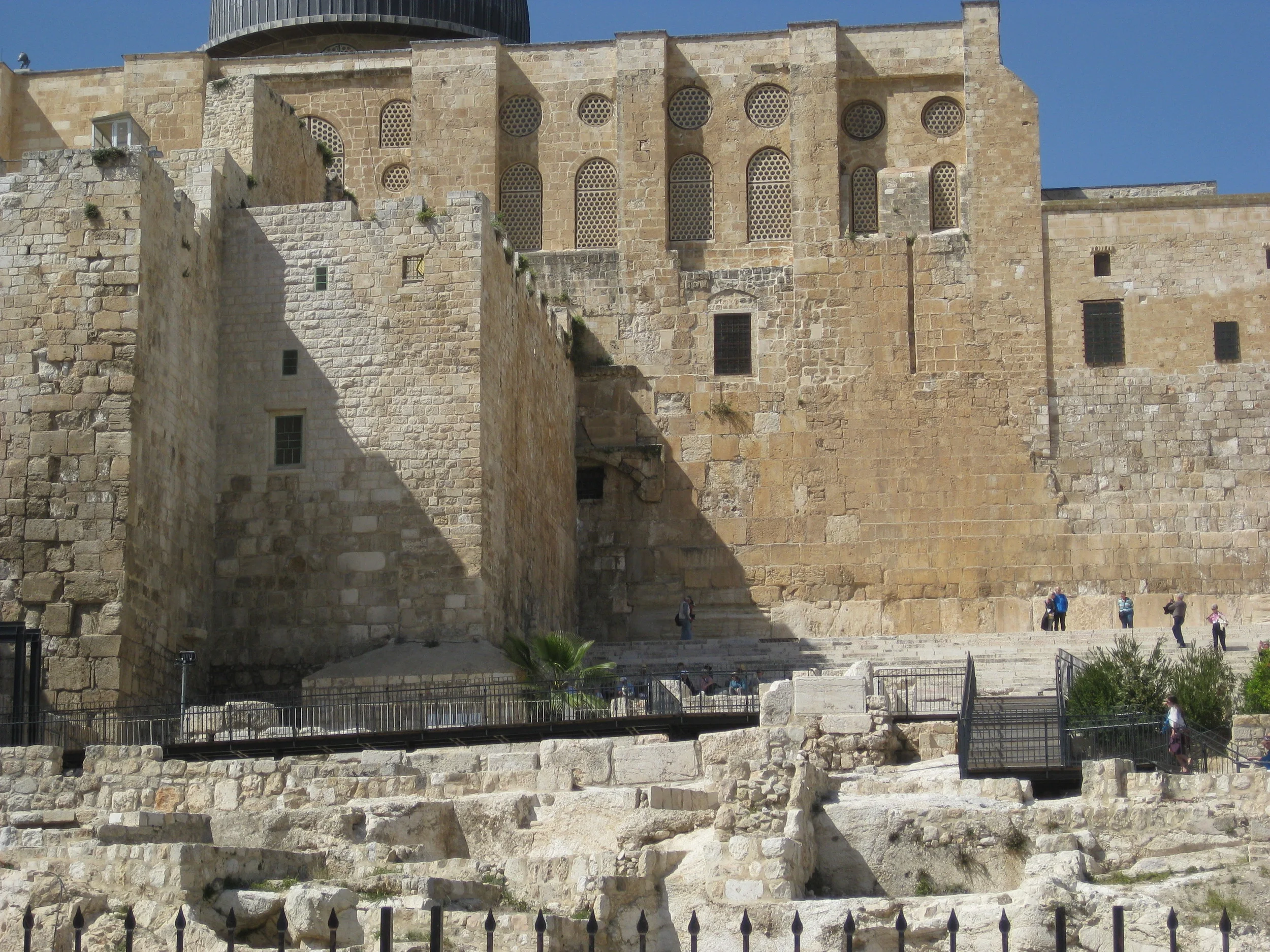 They can say with certainty that Jesus walked on these steps, and through the gate which is now sealed.