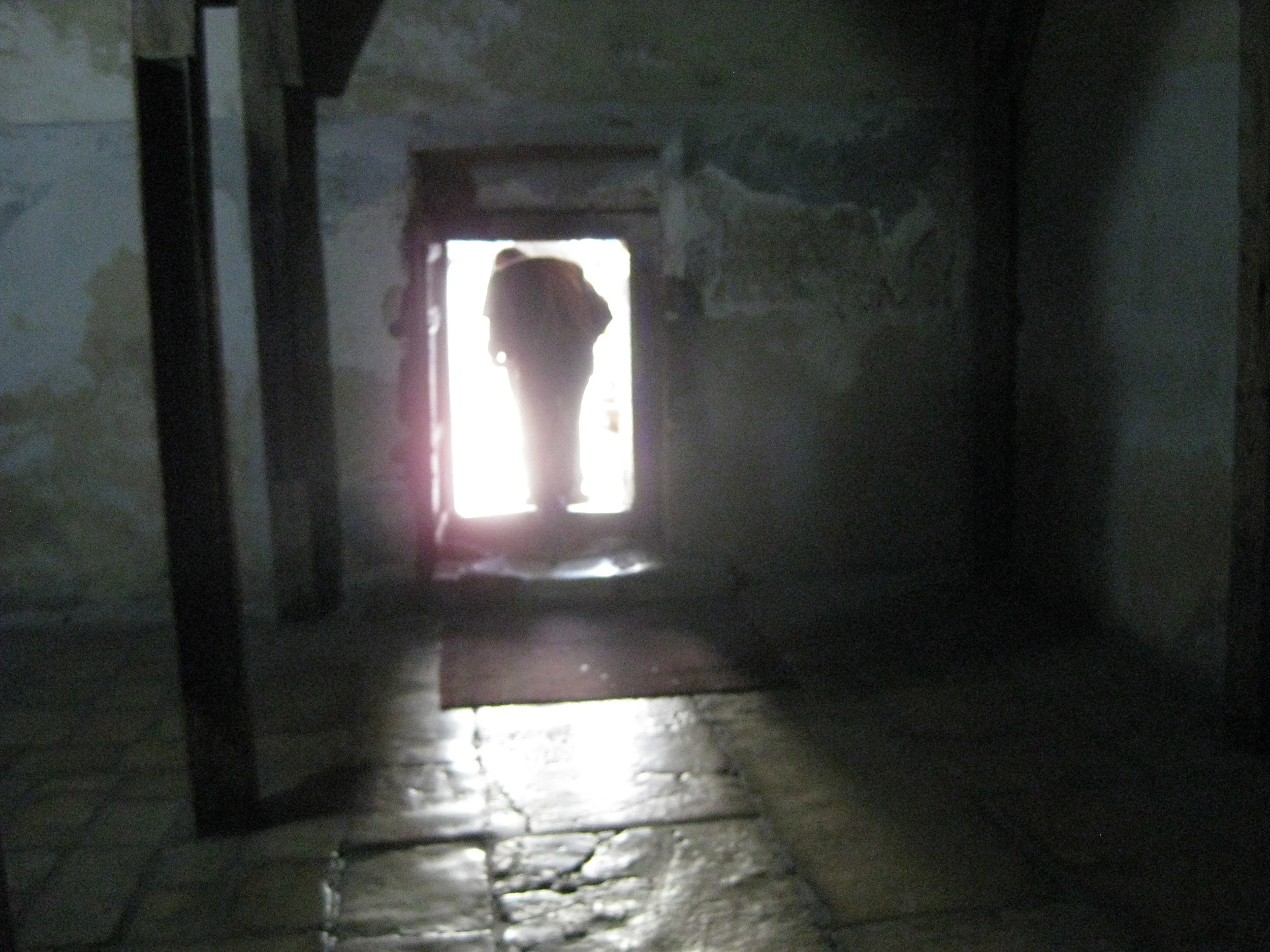 The only entrance to the Church of the Nativity...a low door through which everyone must bow.