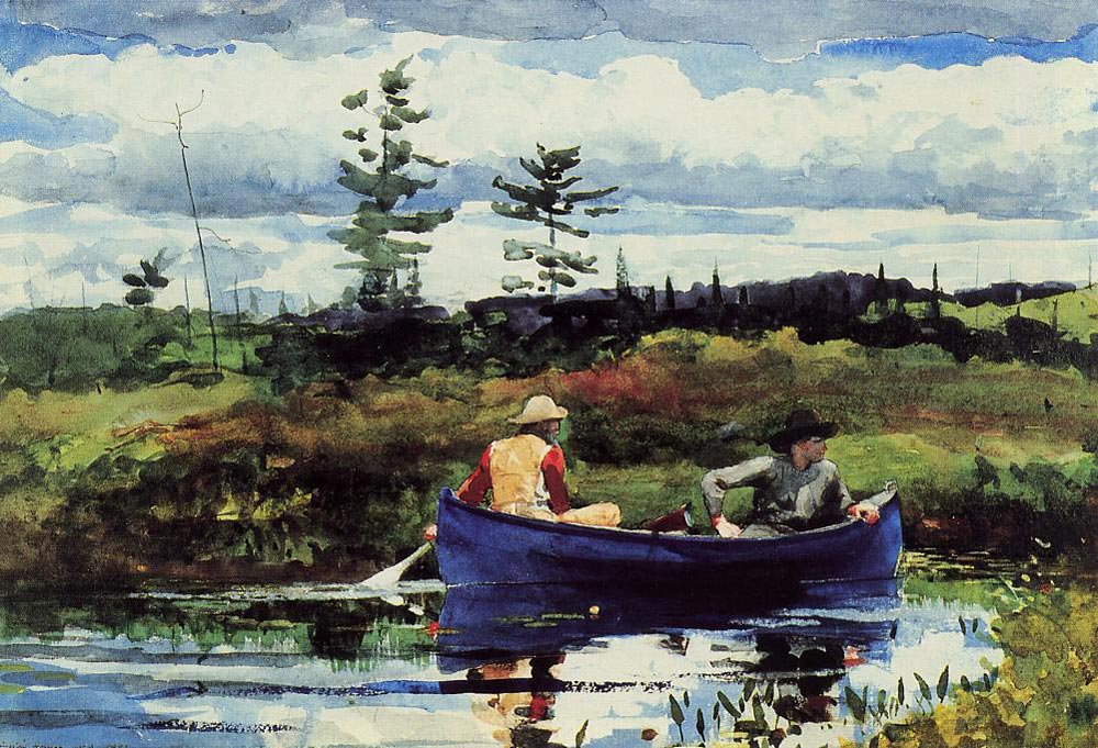 "The Blue Boat" 1892, Winslow Homer