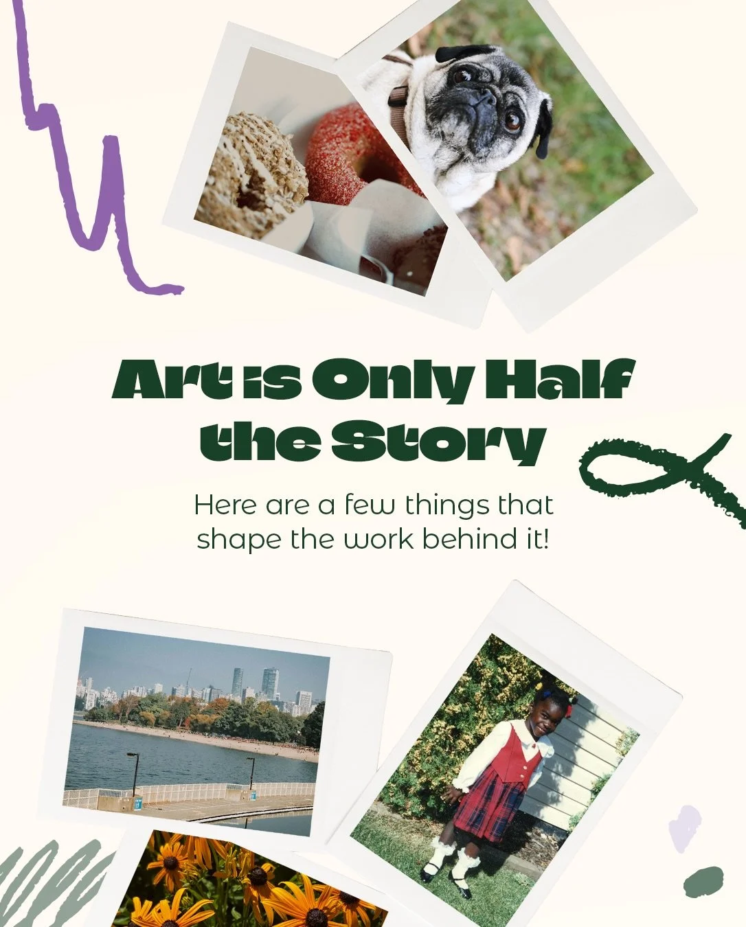 From people and places to nature, representation, community, and the occasional sweet treat, these are a few of the things that shape my work.

Thanks for being here and supporting my little corner of the internet.

What are you most excited to see m