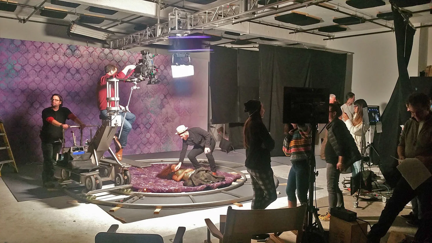 BTS of Dark and Lovely commercial by Tag Creative shot at Be Electric. 