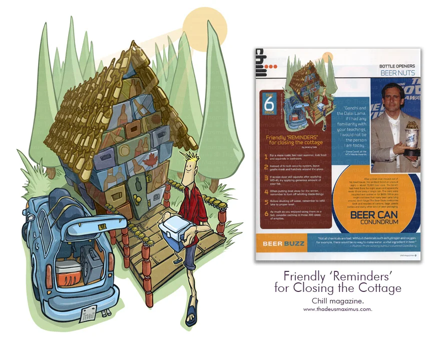 Chill Magazine - 6 Pack: Friendly 'Reminders' for Closing The Cottage