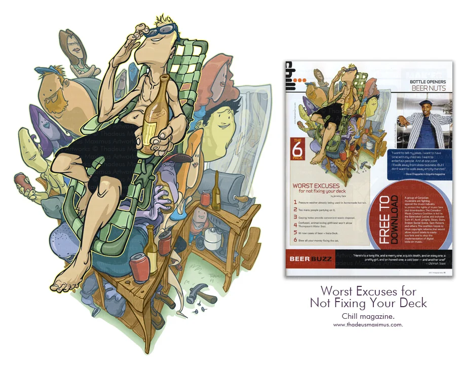 Chill Magazine - 6 Pack: Worst Excuses for Not Fixing Your Deck