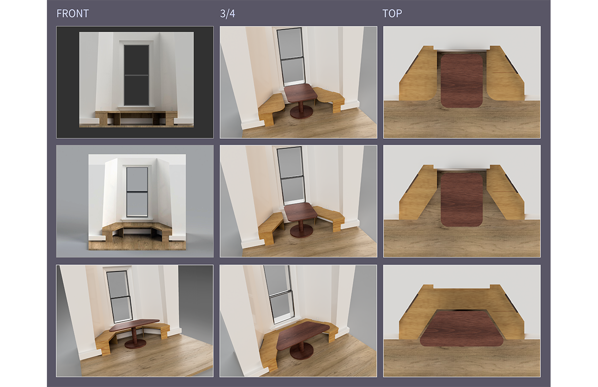 Window Bench Render
