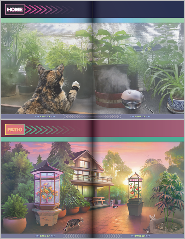 "HOME" + "PATIO" Hero Image Spreads