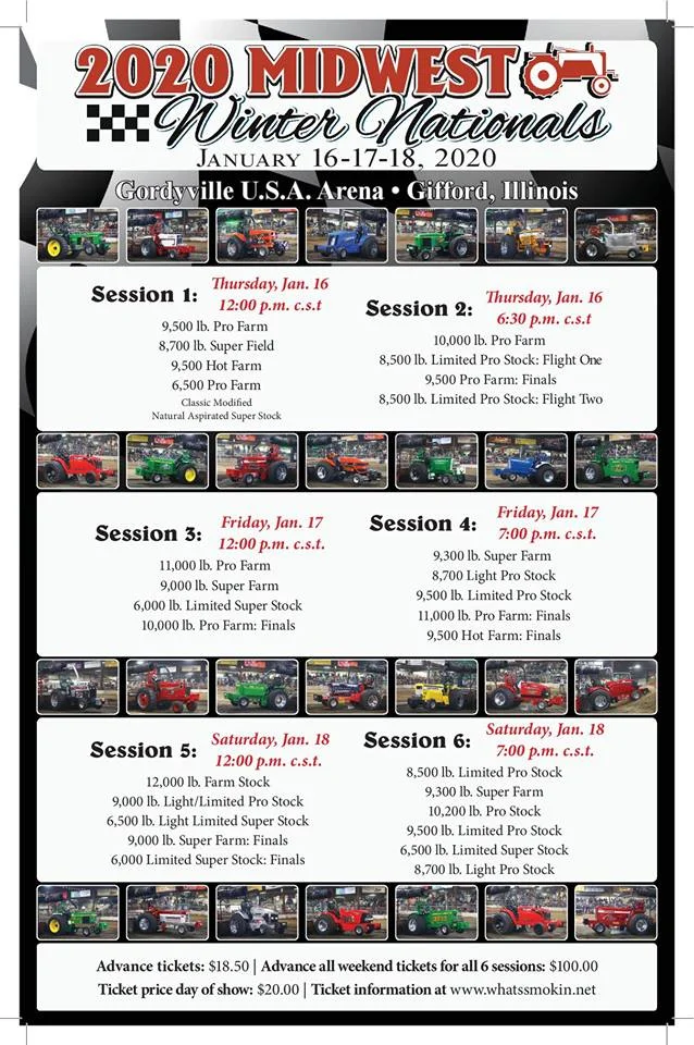 Midwest Winter Nationals Tractor Pulls — Gordyville USA