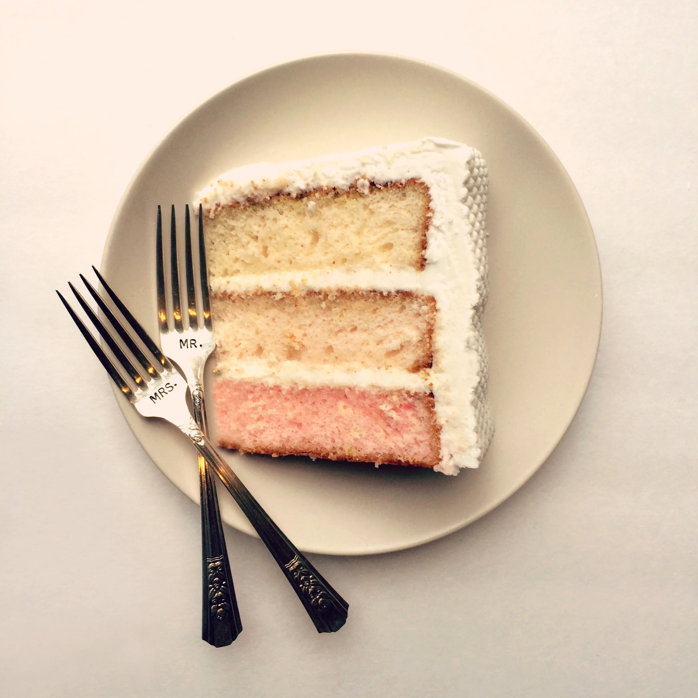Blush Ombre Wedding Cake designed by Emily Vaca