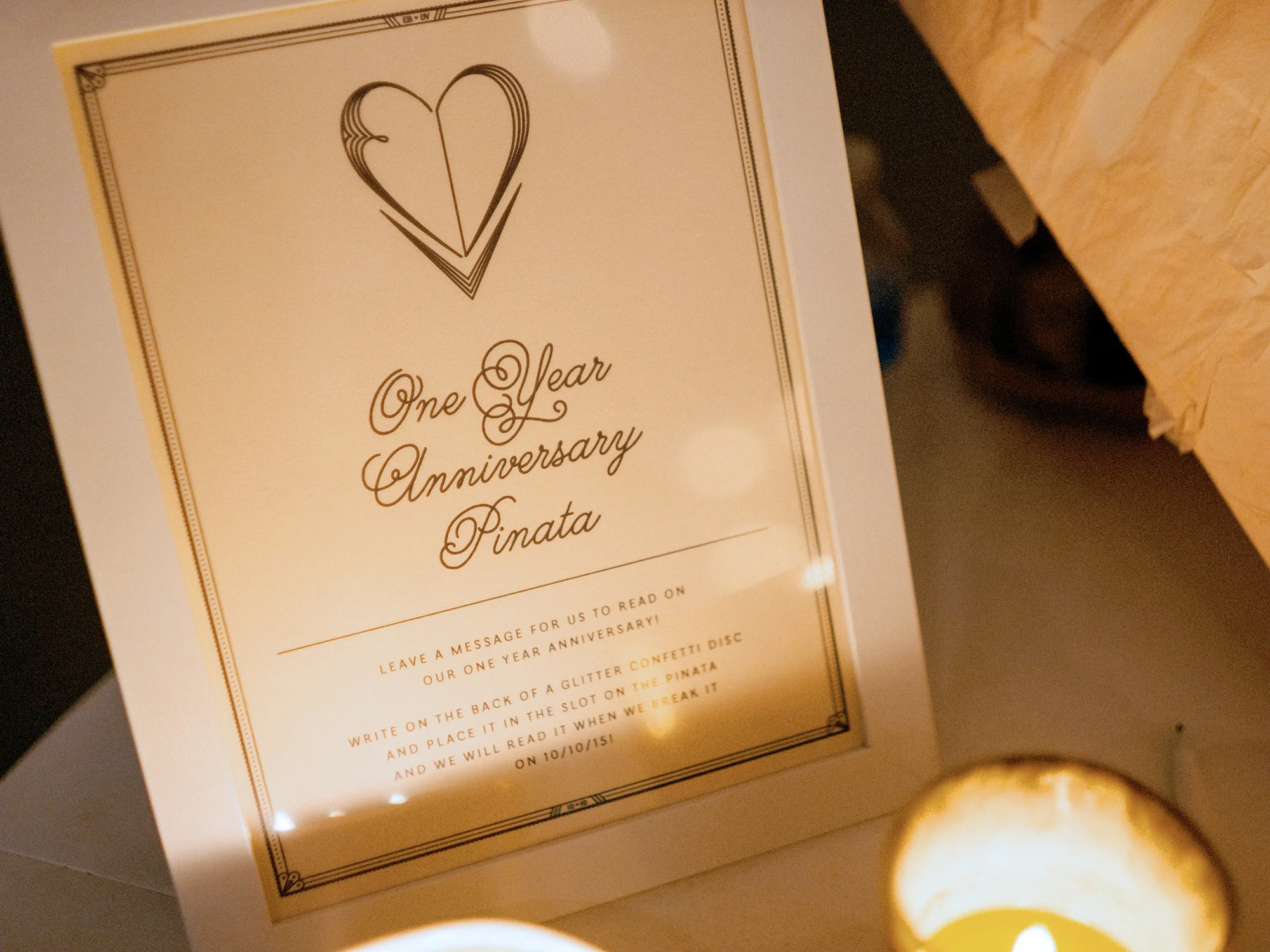 Anniversary Piñata Guest Book by Emily Vaca