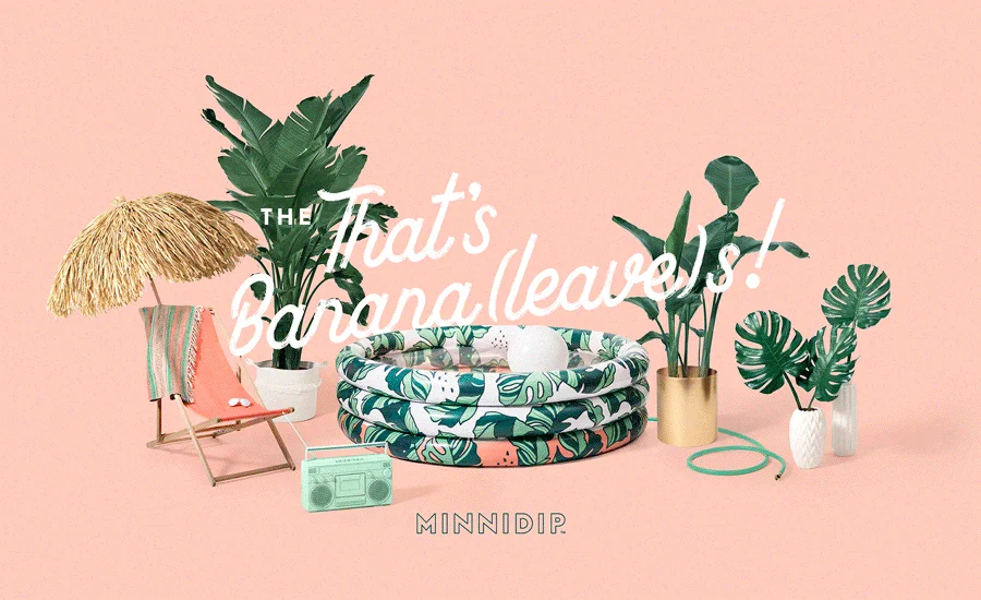 La Vaca Minnidip Luxe Inflatable Pool | The First Designer (aka CUTE) Inflatable Pool | Palm Leaf Inflatable Pool | Adult Kiddie Pool