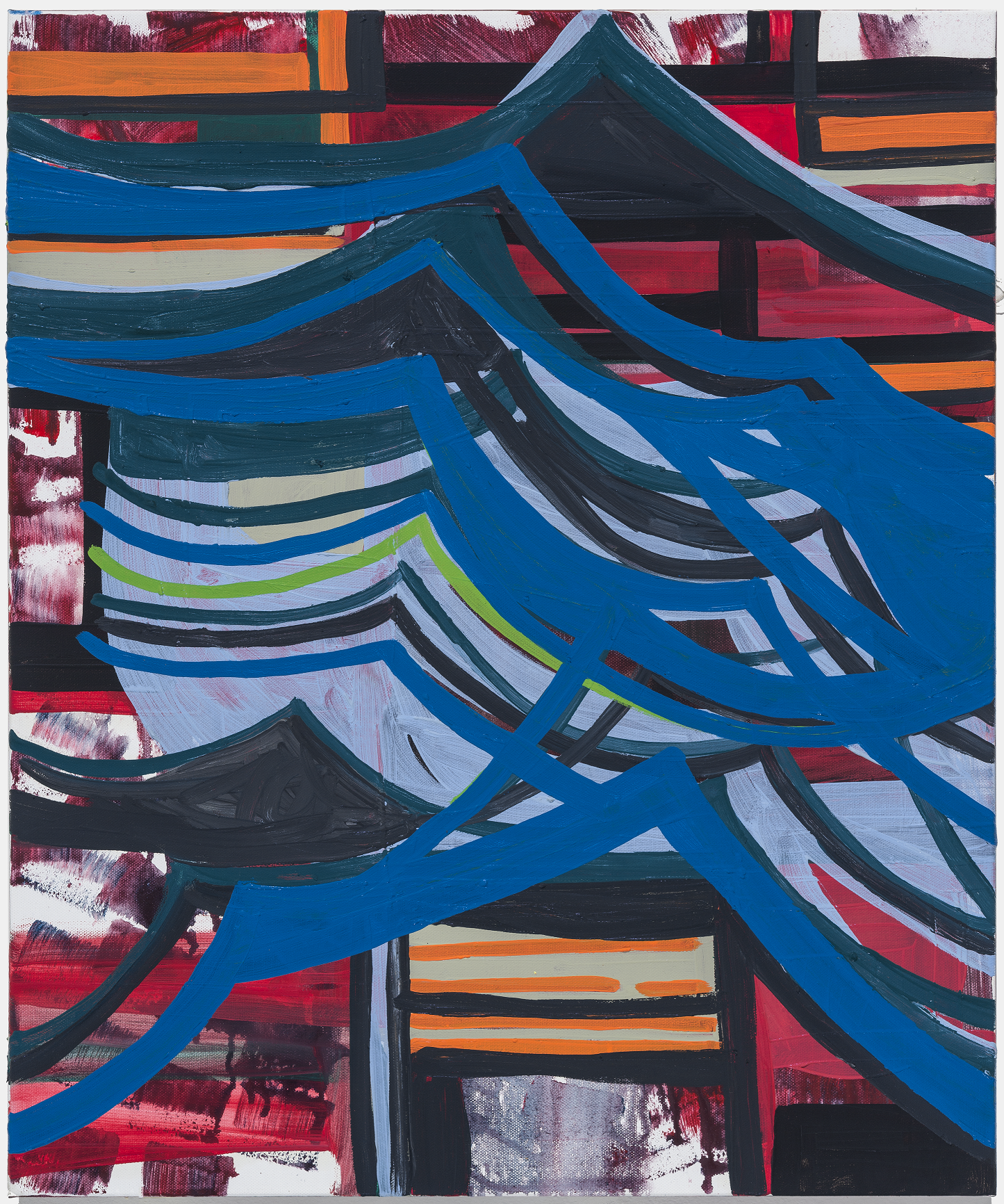 Our daily waves, acrylic and oil on canvas, 2016