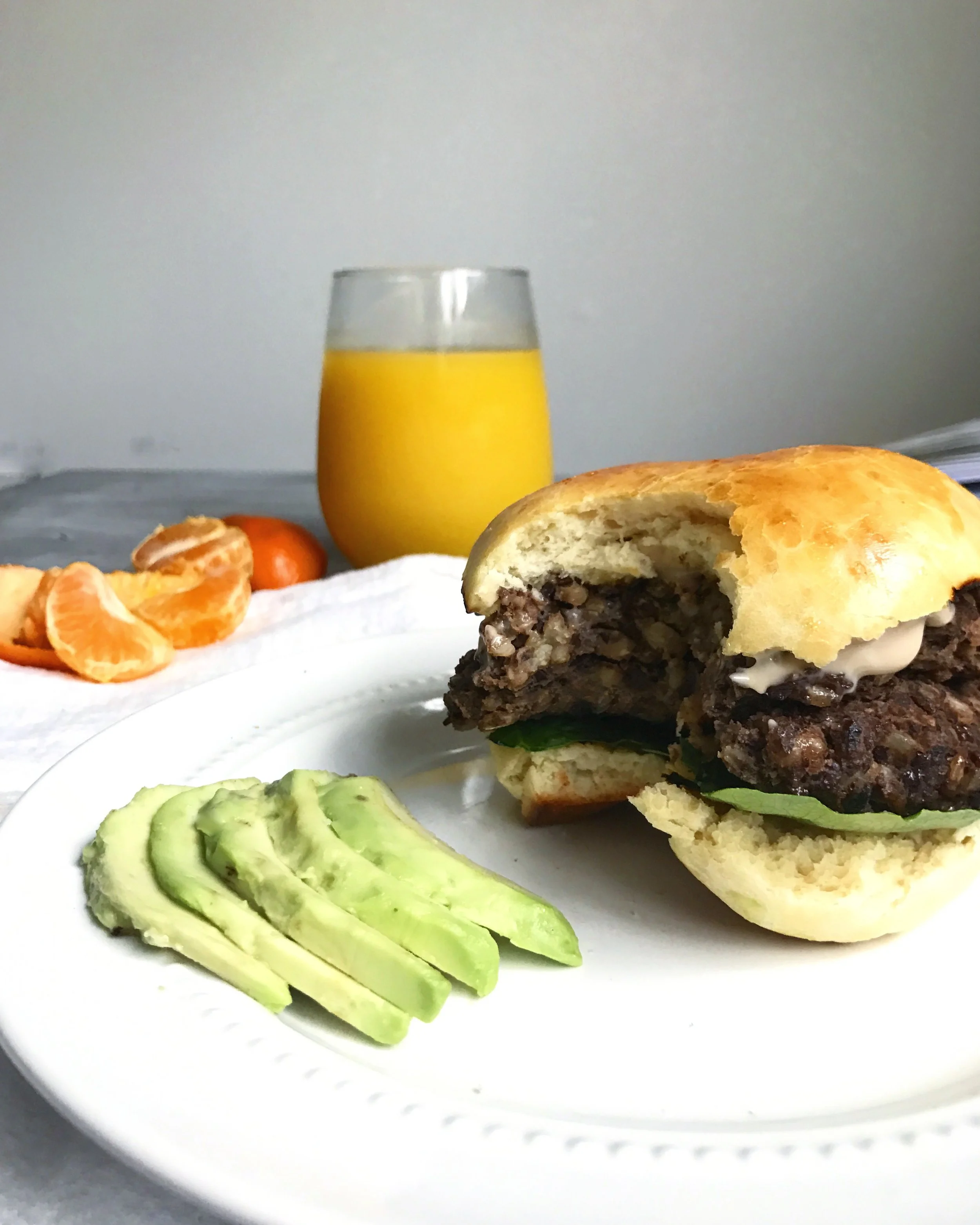 Roasted Garlic And Black Bean Veggie Burgers
