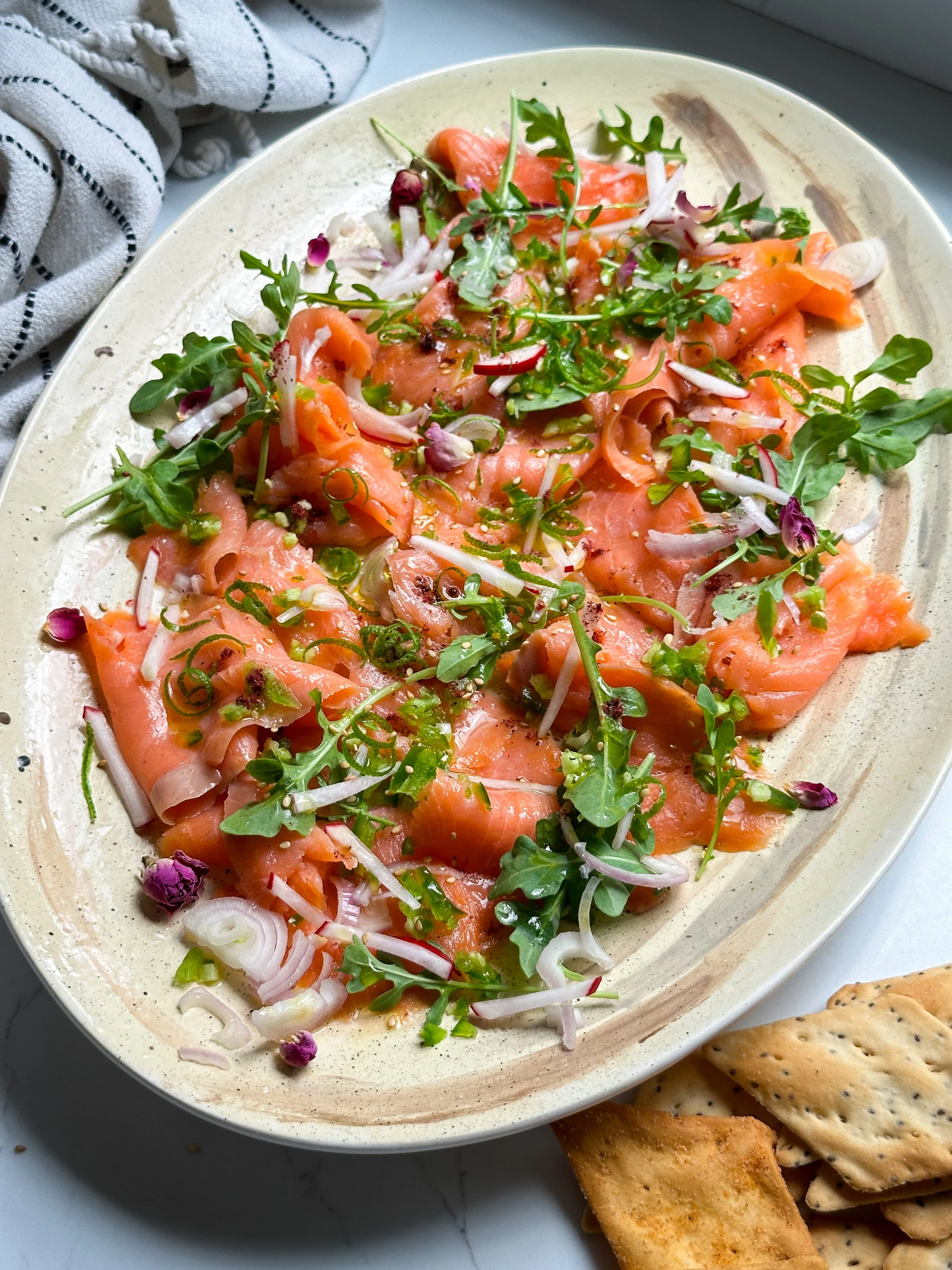Smoked Salmon Carpaccio