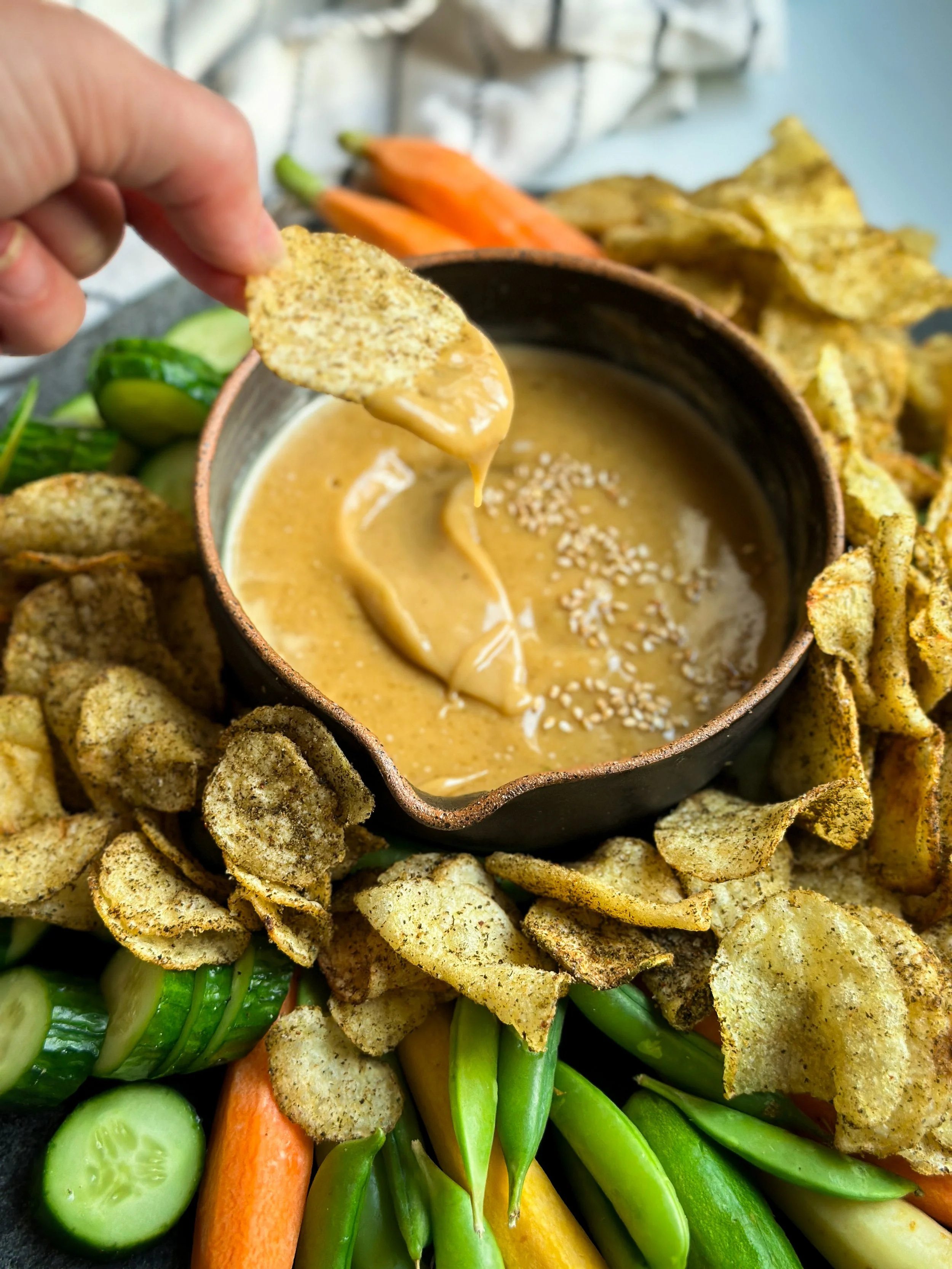 Tsunami Chips with Goma Dare