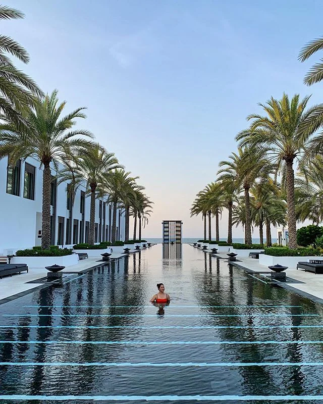 O man 🙆🏻&zwj;♀️ longest pool in the Middle East apparently 🏊🏻&zwj;♀️