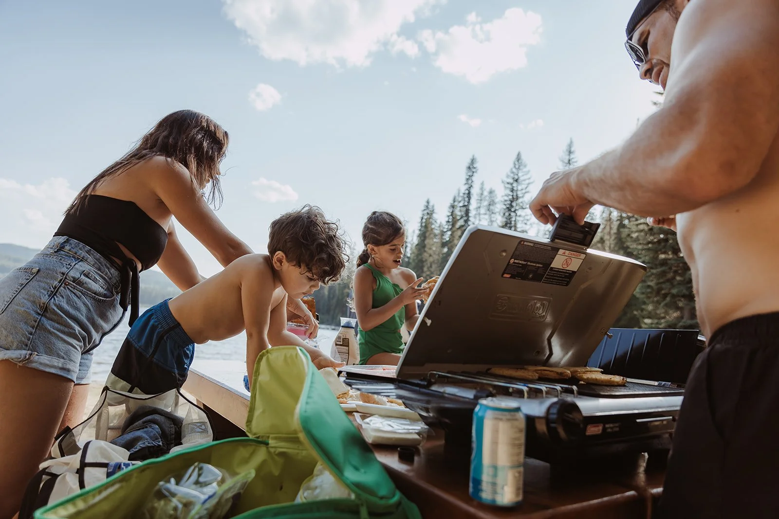 BBQ at the beach is the best way to spend a hot summers evening. Nancy Greene Lake
