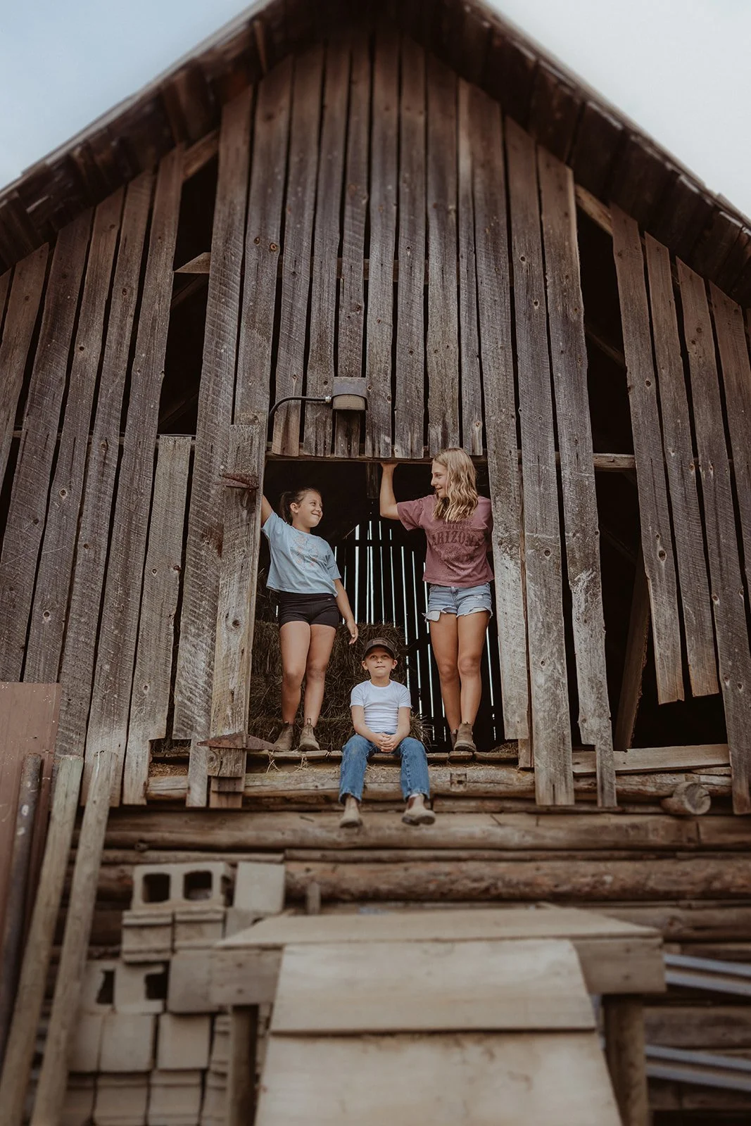 What do you do for fun? Playing around on the farm in beautiful Fruitvale with this crew.