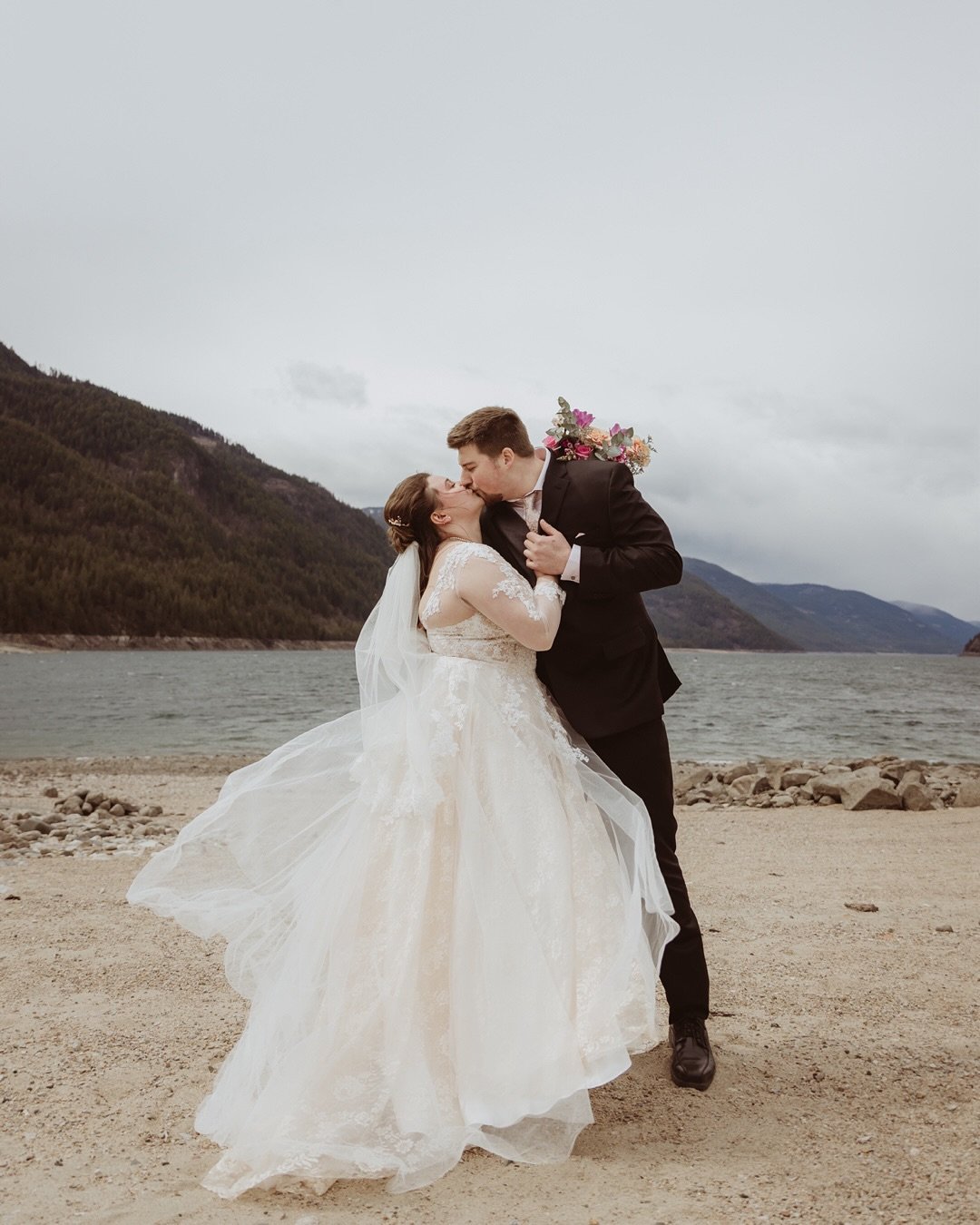 There&rsquo;s just something so special about kicking off wedding season with an elopement, and M &amp; J&rsquo;s day was the sweetest reminder of why I love what I do.

High school sweethearts, a quiet beach on Syringa Lake, and vows shared. We had 