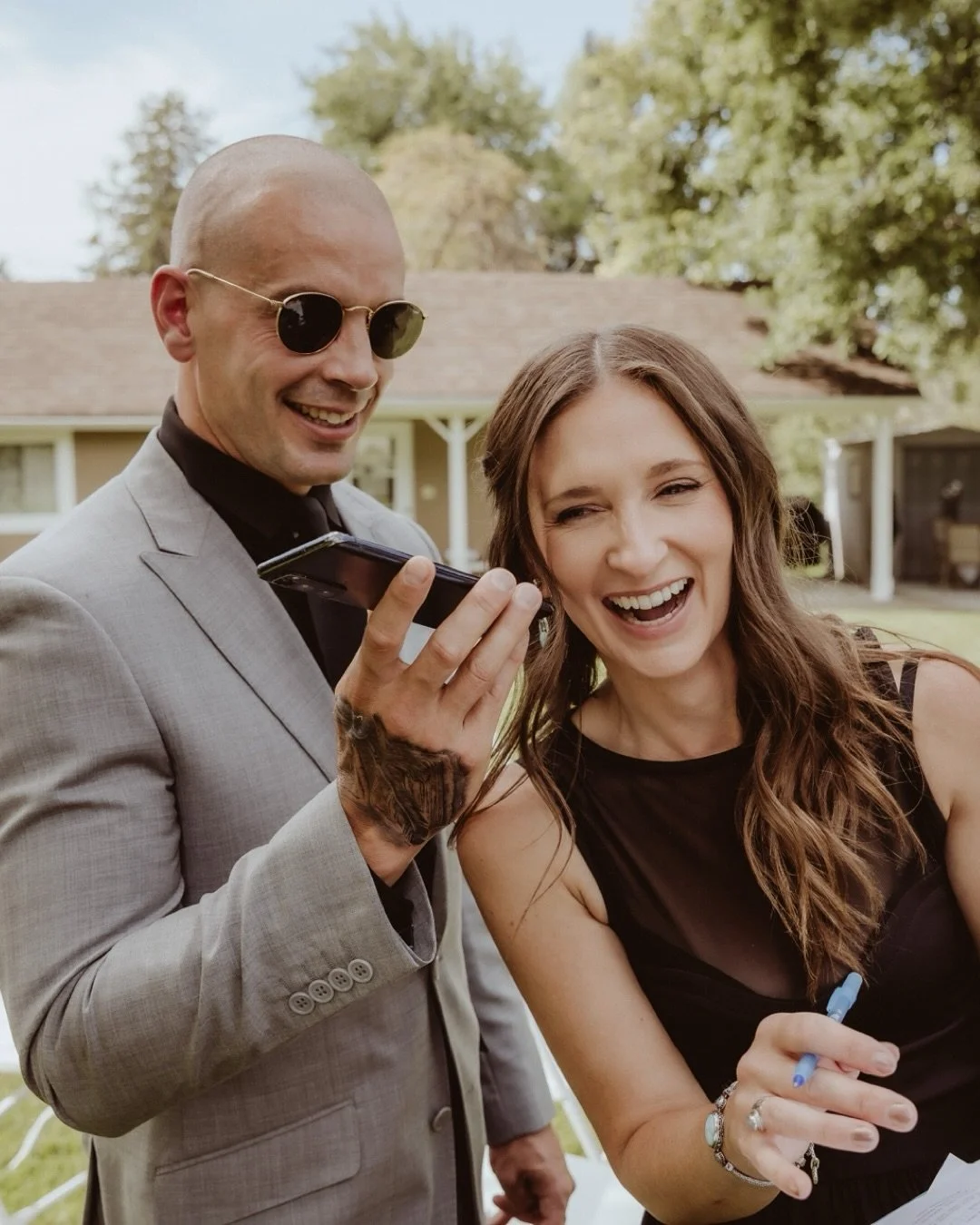 We&rsquo;ve been together since flip phones, bad bangs, and MSN messenger - and somehow here we are, 15 years married with two amazing kids. Happy anniversary @lut17 🥂

Fun fact - this was our first dance song&hellip;I think&hellip;

Absolutely ador