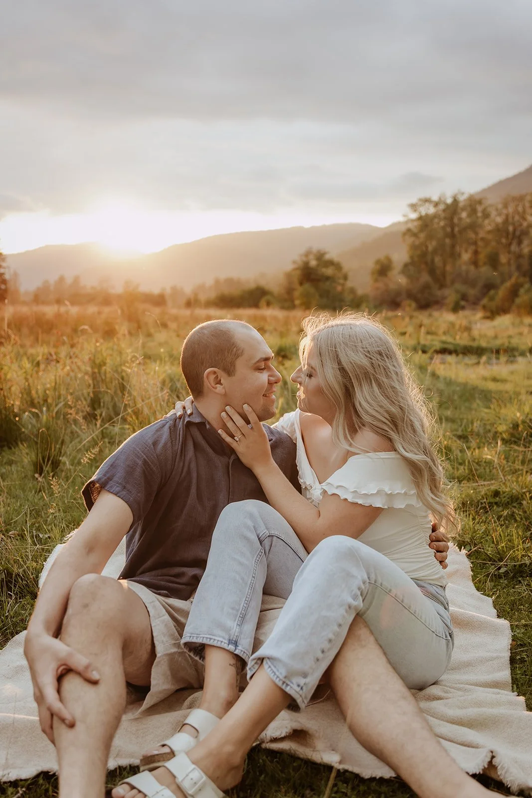There's something to be said about Kootenay sunsets. We lucked out with the most beautiful one for this engagement session