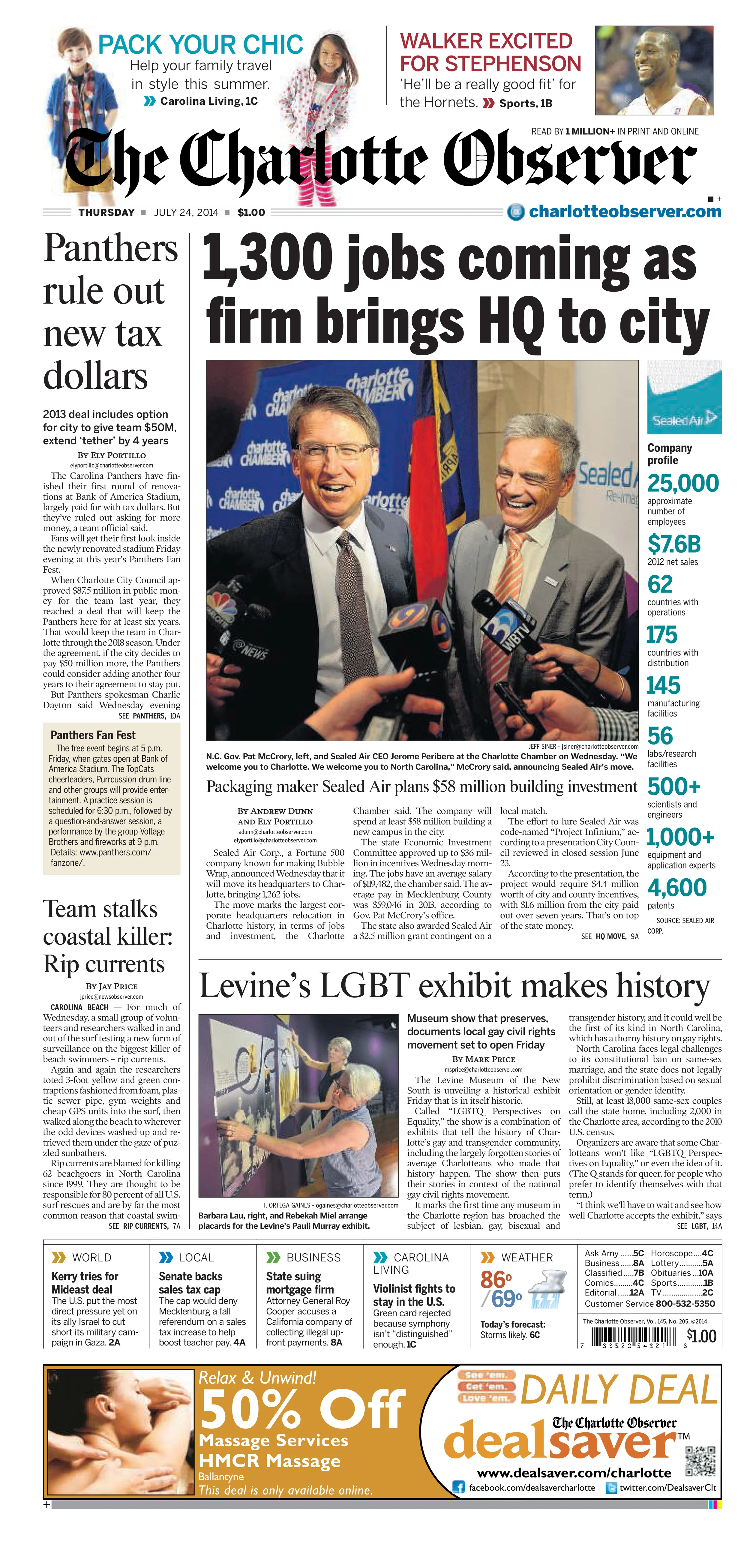 Charlotte Observer | 07.24.14