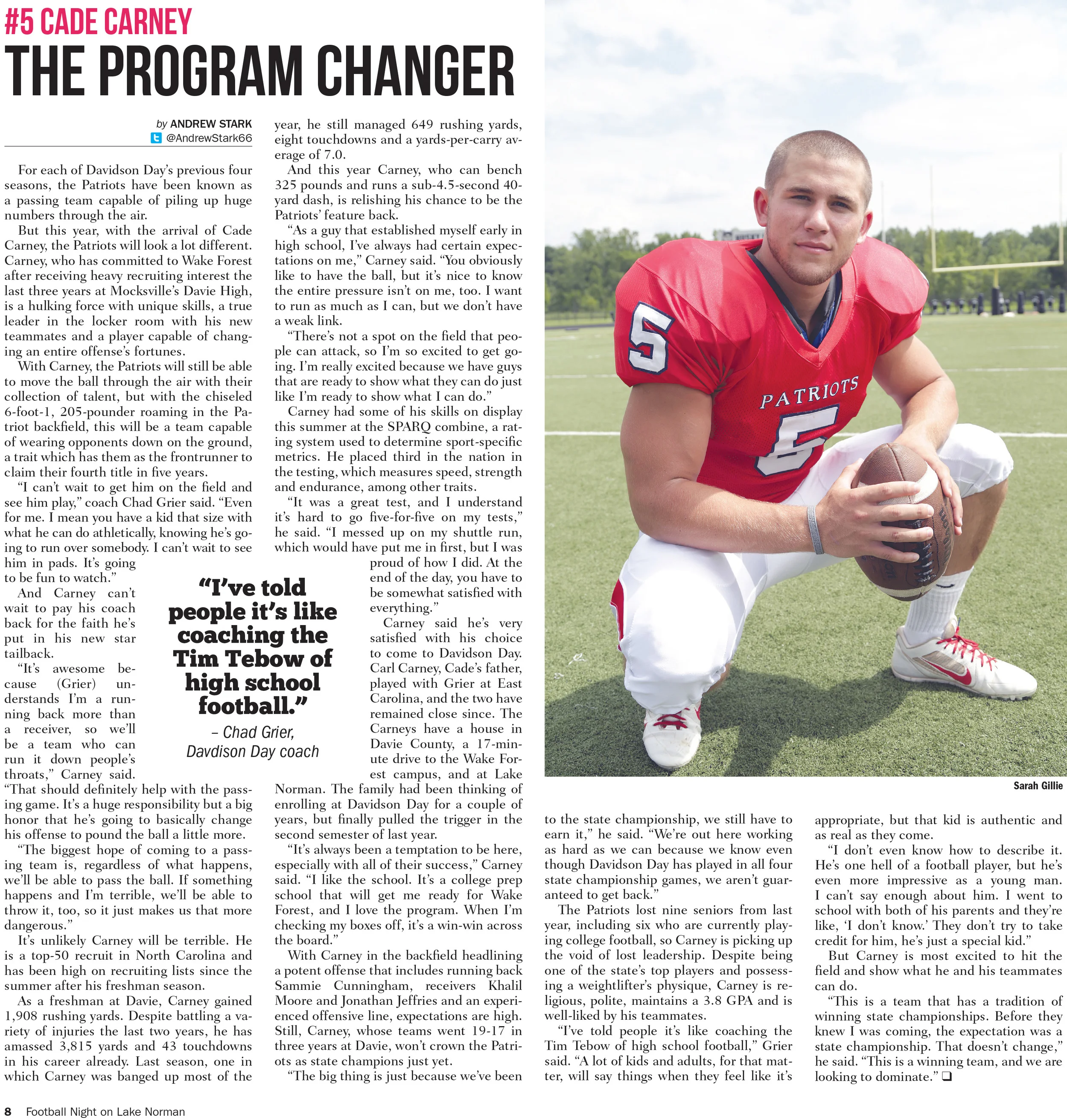 Lake Norman Publications // Football Night on Lake Norman