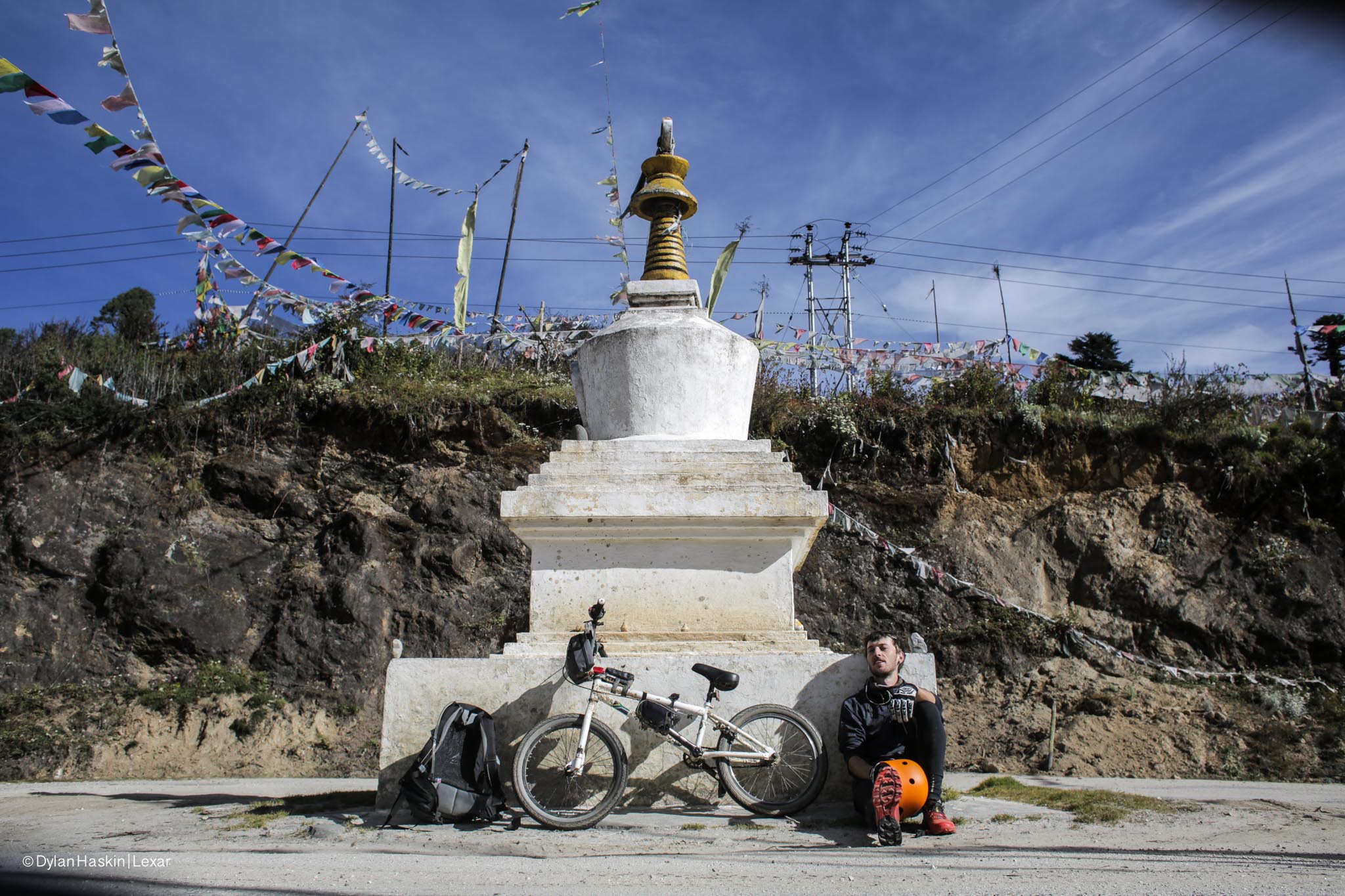 Resting at the top of another 3000m pass