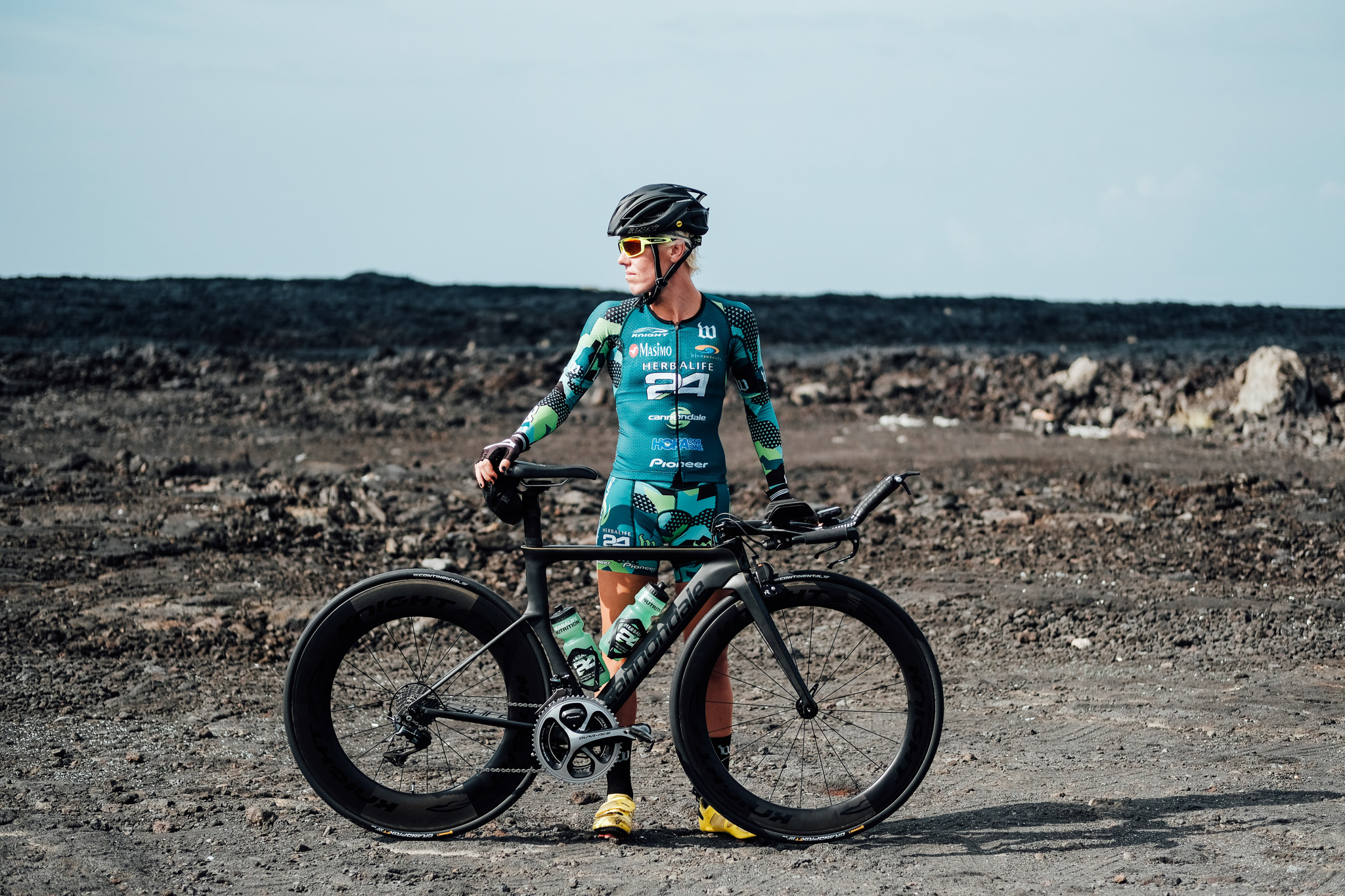 Professinoal athlete, Heather Jackson, during Ironman Kona World