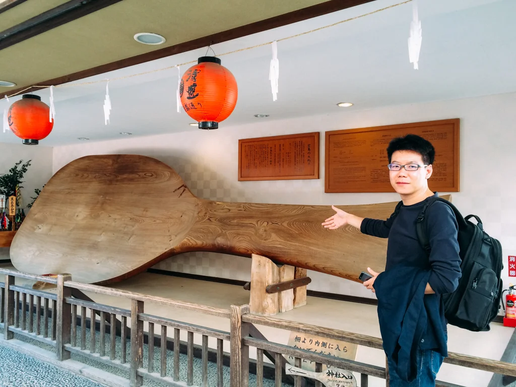 宮島指標必看大飯杓(整根原木削成)