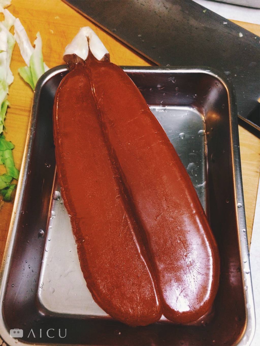 阿禾師六兩烏魚子,用最原味的方式料理,就吃得出最簡單的好味道。