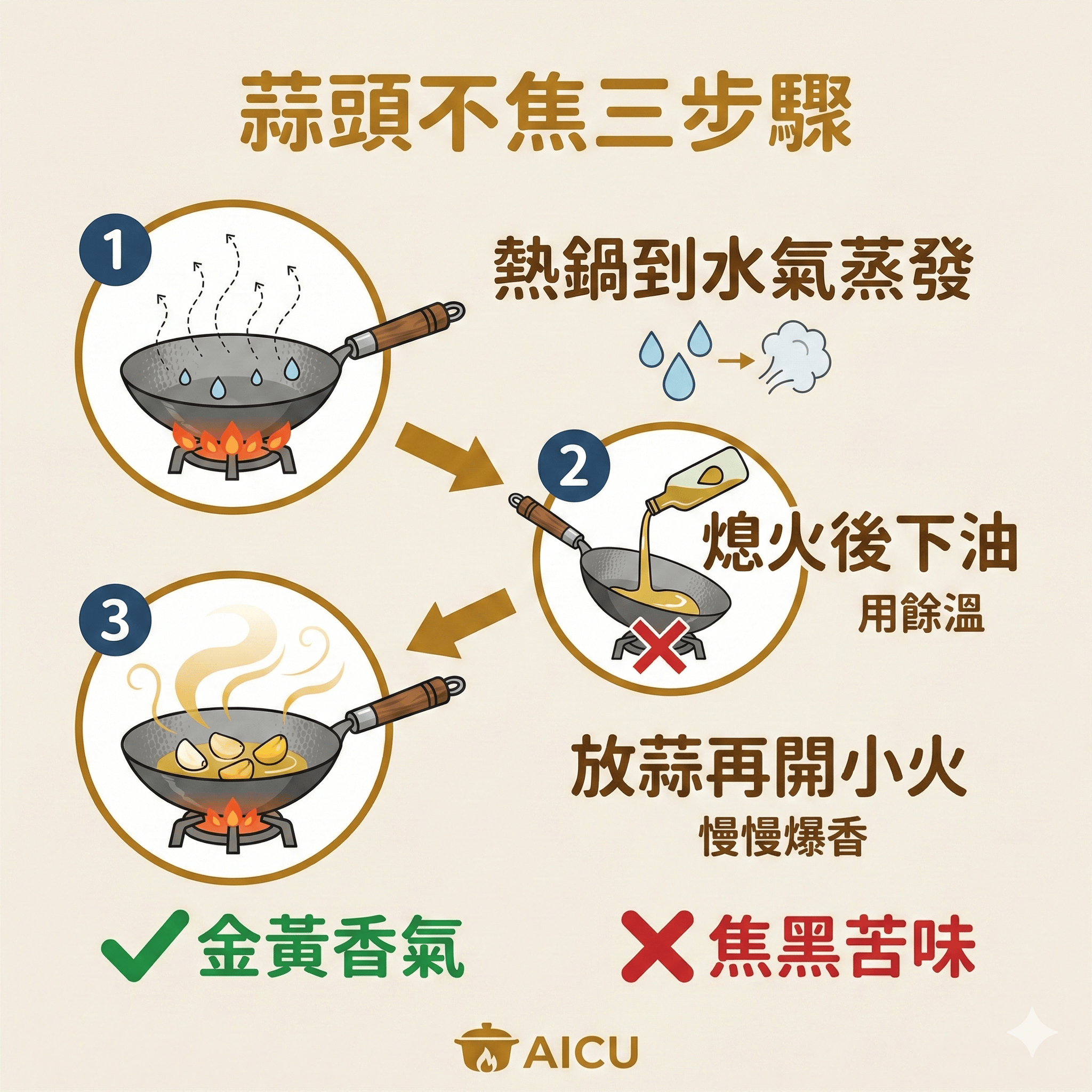 常見問題13｜給，爆香蒜頭老是焦掉的你