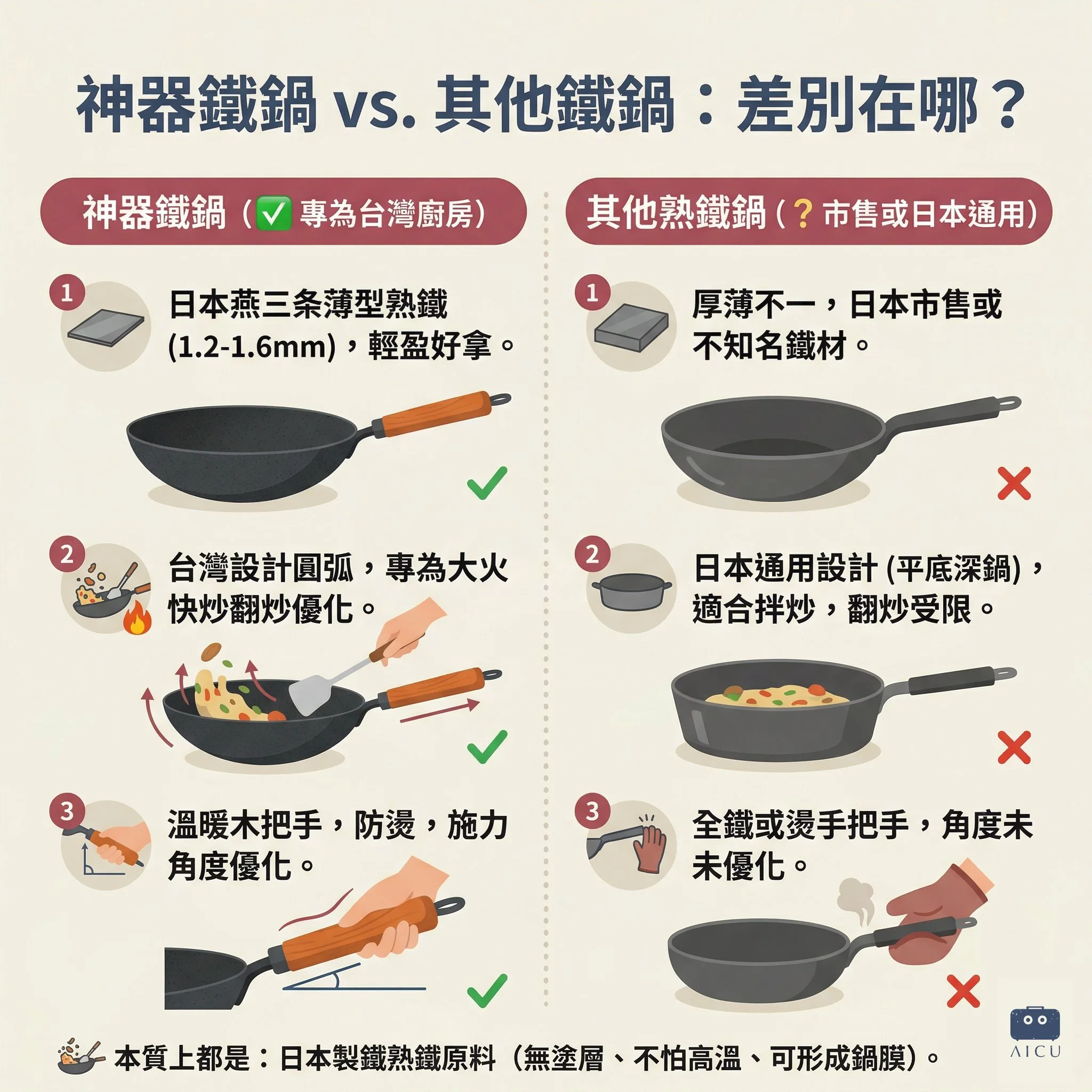 常見問題｜給，想知道鐵鍋有什麼不同的你。