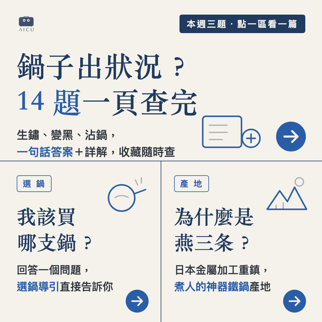 我該買哪支鍋？AICU 選鍋導引