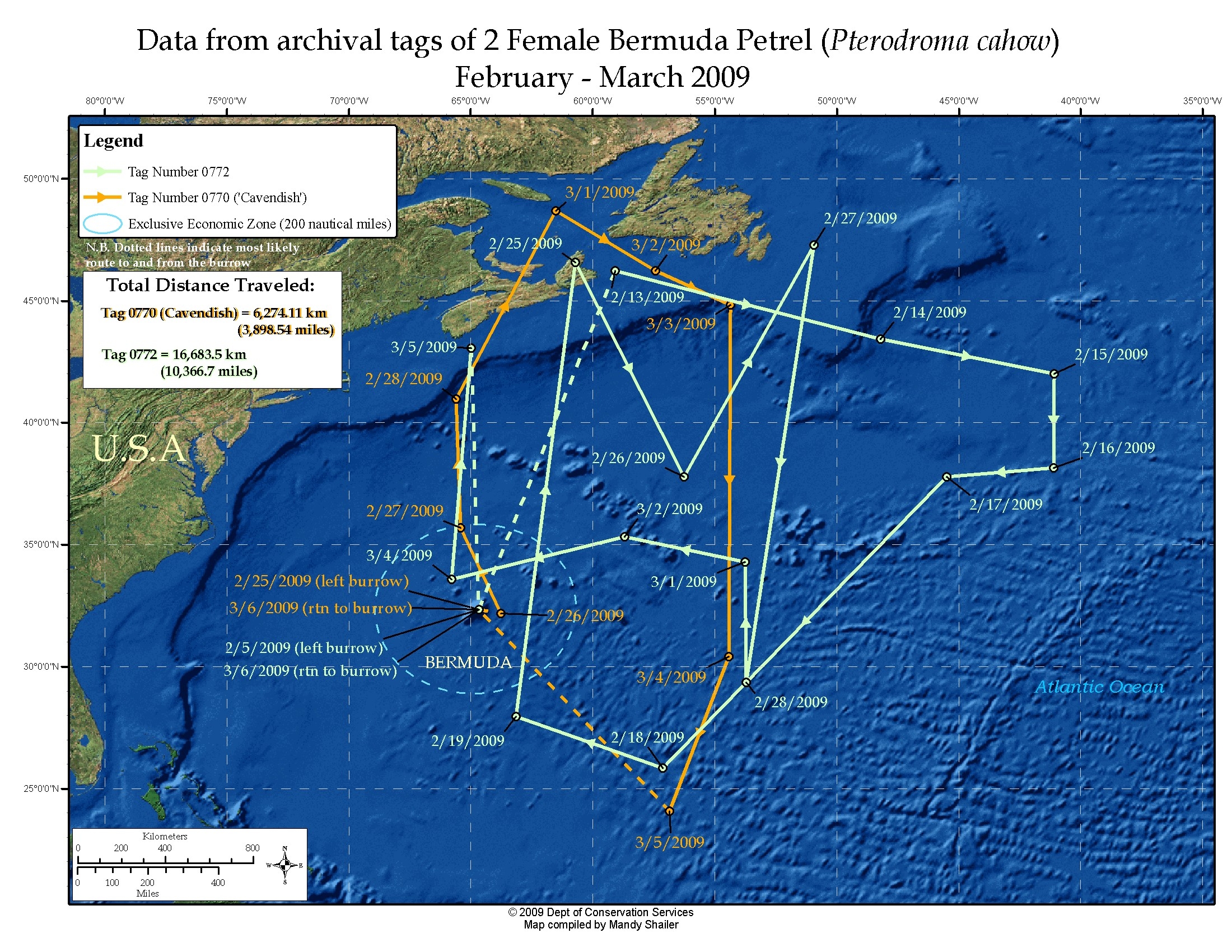 Geolocator Map from 2009